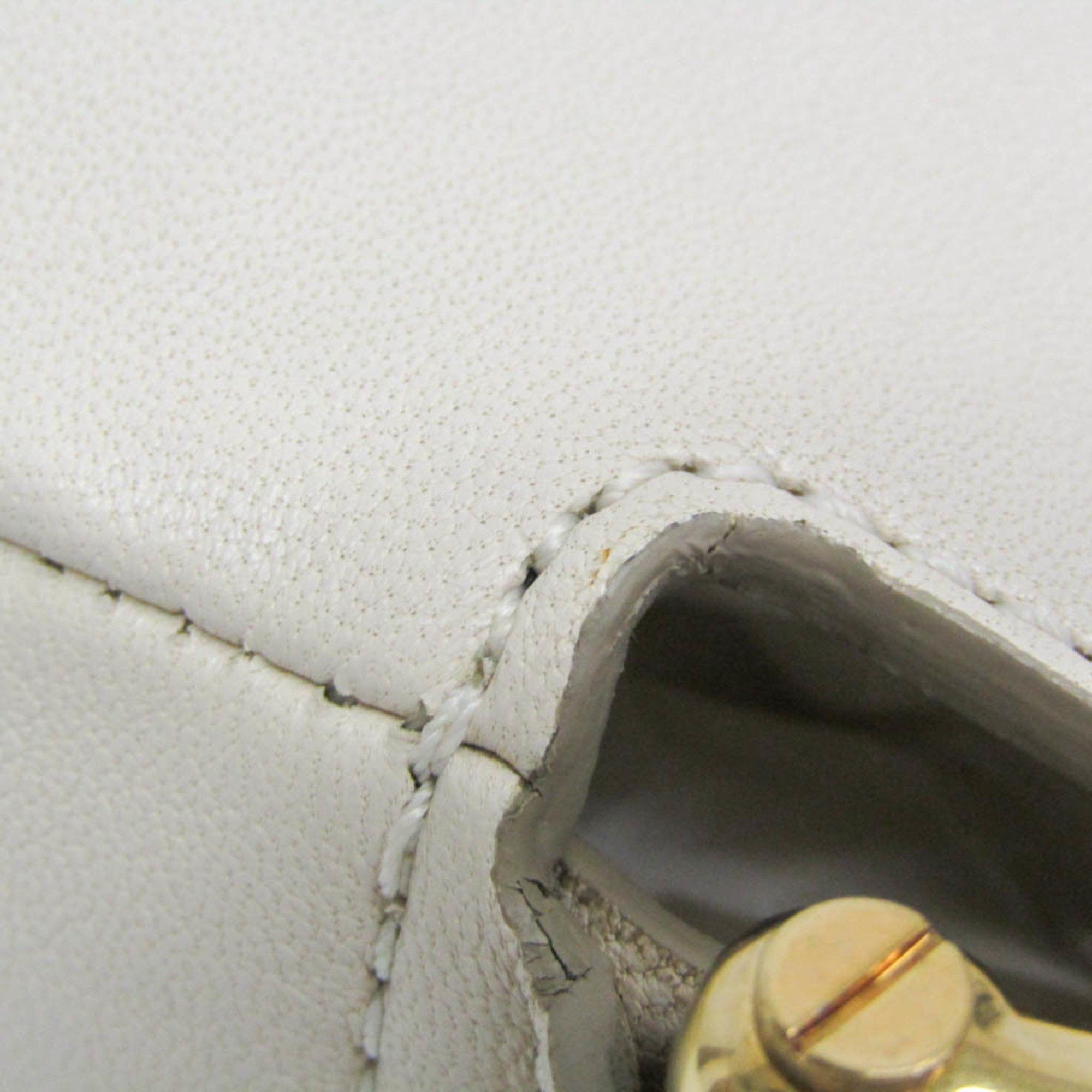 Chloe Chloé Vanessa Women's Leather Shoulder Bag Off-white Size ONE SIZE - 12 Thumbnail