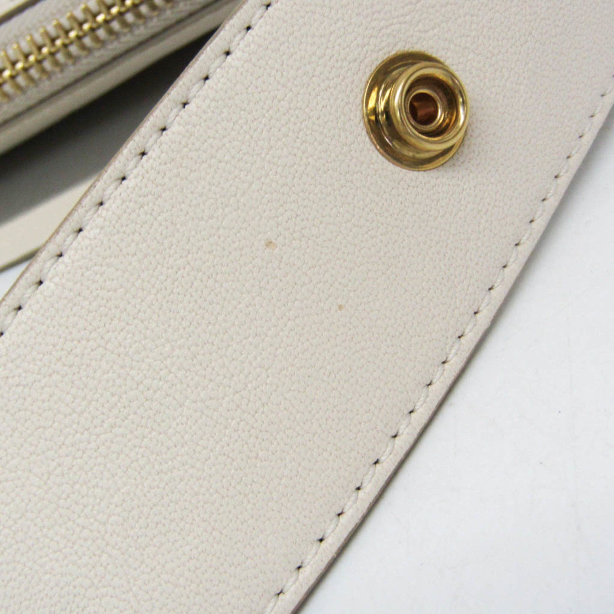 Chloe Chloé Vanessa Women's Leather Shoulder Bag Off-white Size ONE SIZE - 13 Thumbnail