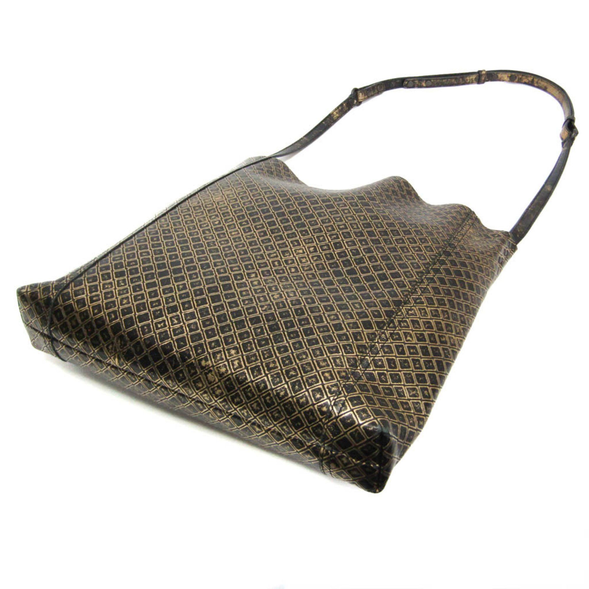 Bottega Veneta Bottega Veneta Intreccio Mirage Butterfly Men,Women Leather Shoulder Bag Gold,Black Size ONE SIZE - 2 Thumbnail