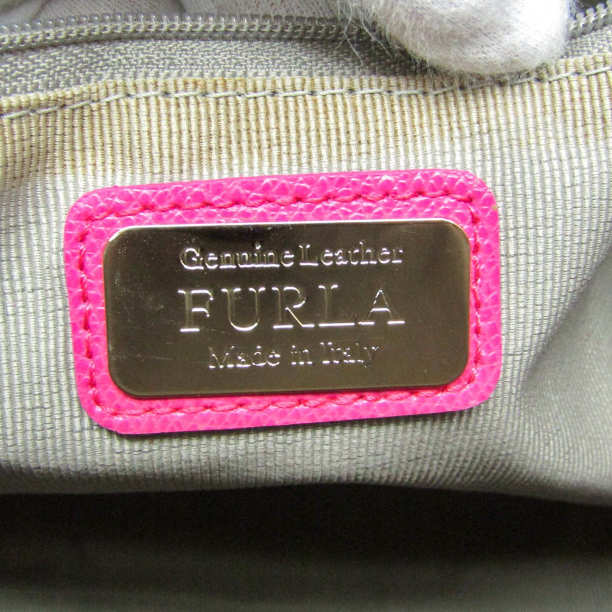 Furla Furla Piper L Women's Leather Handbag,Shoulder Bag Pink Size ONE SIZE - 14 Thumbnail