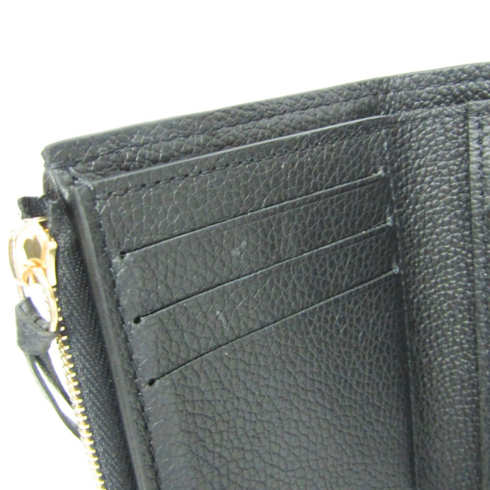 Louis Vuitton Louis Vuitton Monogram Empreinte Victorine Wallet M64060 Women's Monogram Empreinte Wallet (tri-fold) Noir Size ONE SIZE - 10 Thumbnail