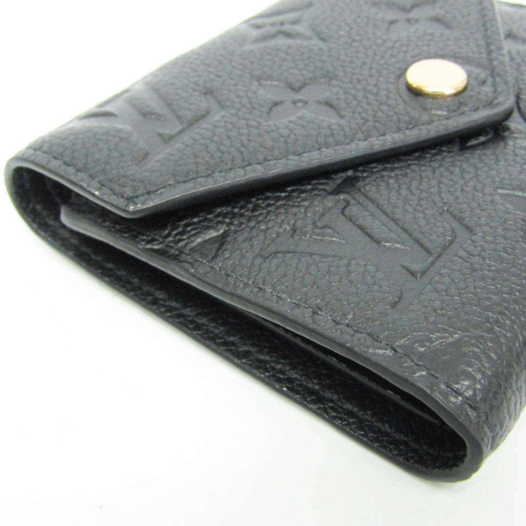 Louis Vuitton Louis Vuitton Monogram Empreinte Victorine Wallet M64060 Women's Monogram Empreinte Wallet (tri-fold) Noir Size ONE SIZE - 7 Thumbnail