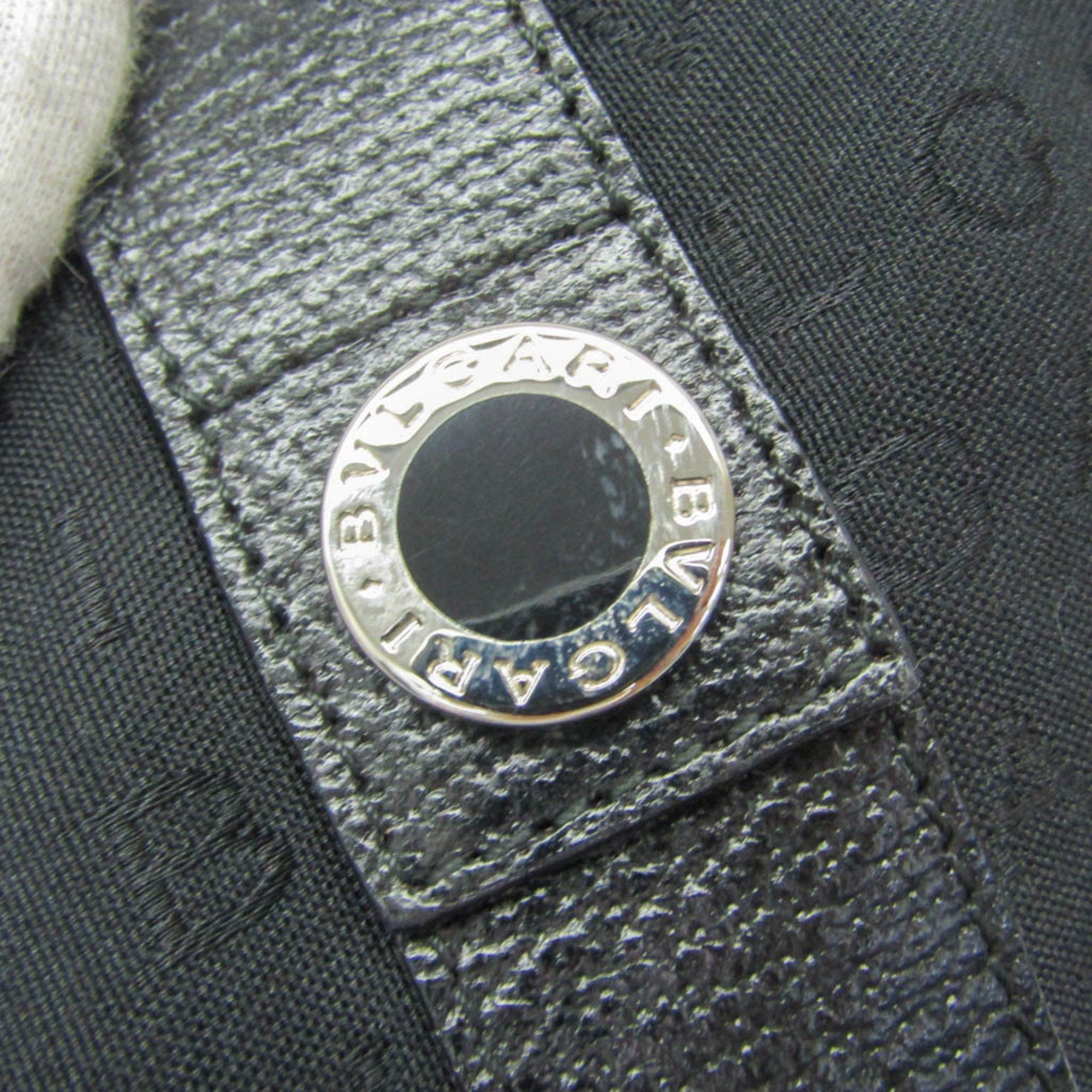 Bvlgari Bvlgari Logomania Women's Canvas,Leather Tote Bag Black Size ONE SIZE - 11 Thumbnail