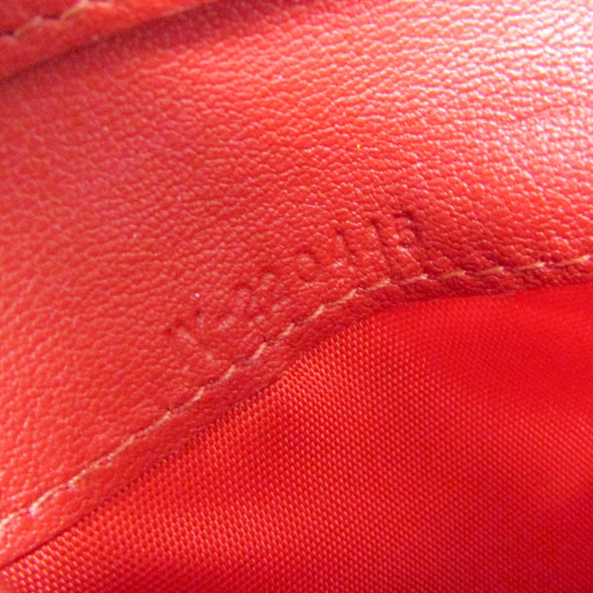 Salvatore Ferragamo Salvatore Ferragamo Gancini IY 22 0445 Women's Leather Wallet (tri-fold) Red Color Size ONE SIZE - 13 Thumbnail