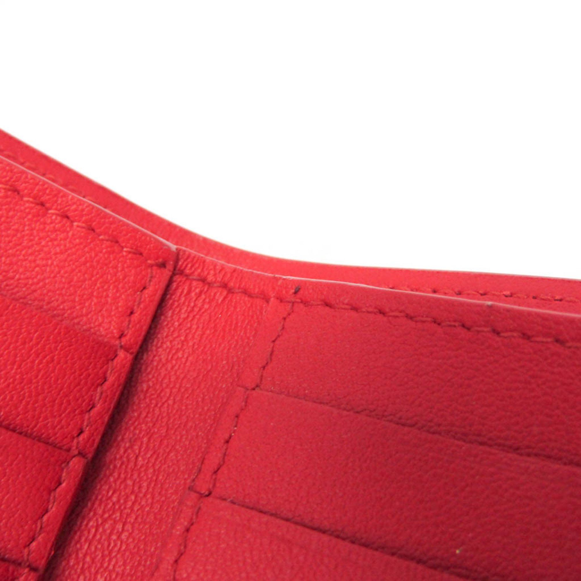 Salvatore Ferragamo Salvatore Ferragamo Gancini IY 22 0445 Women's Leather Wallet (tri-fold) Red Color Size ONE SIZE - 11 Thumbnail