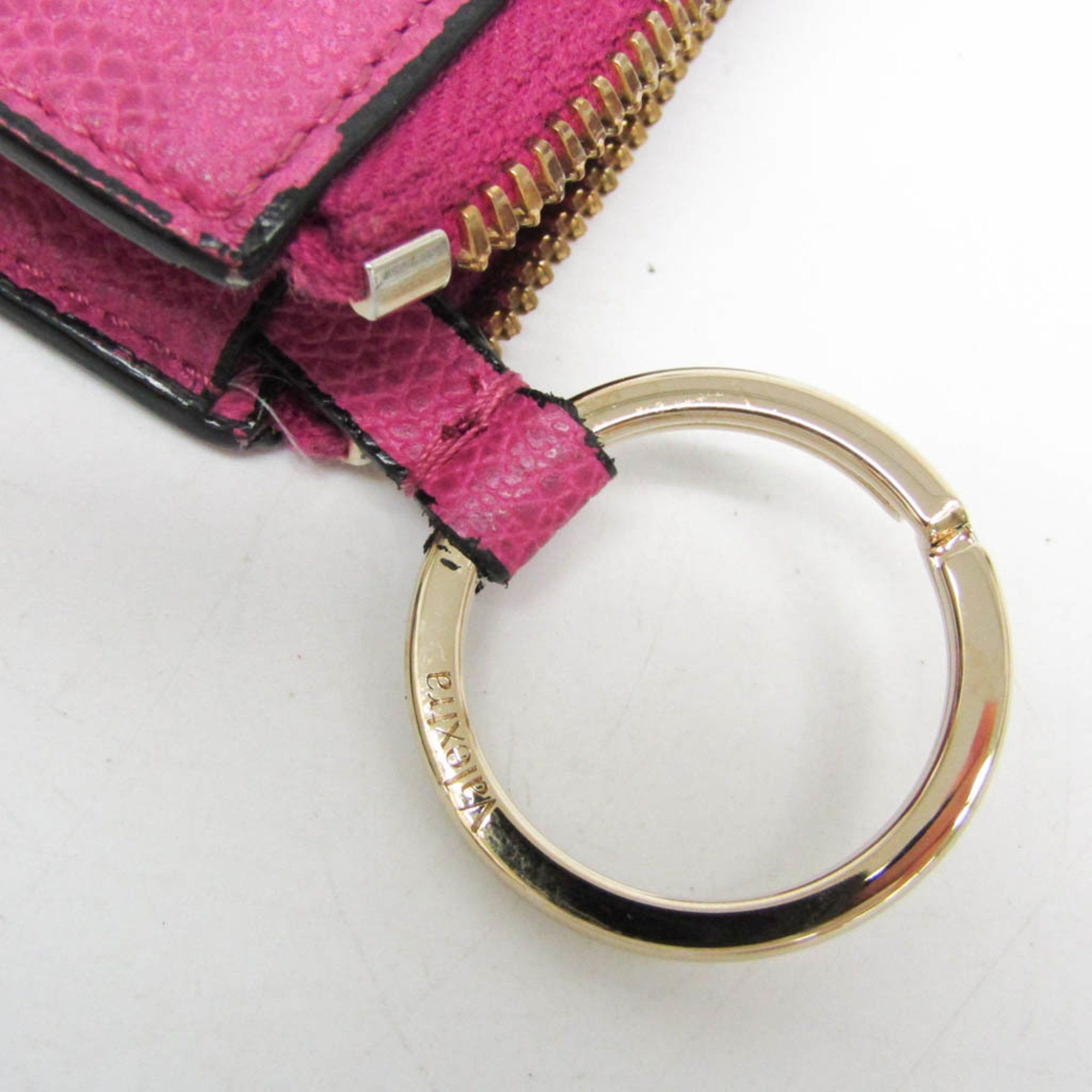 Valextra Valextra Multi-case Key Ring Men,Women Leather Coin Purse/coin Case Purple Size ONE SIZE - 9 Thumbnail