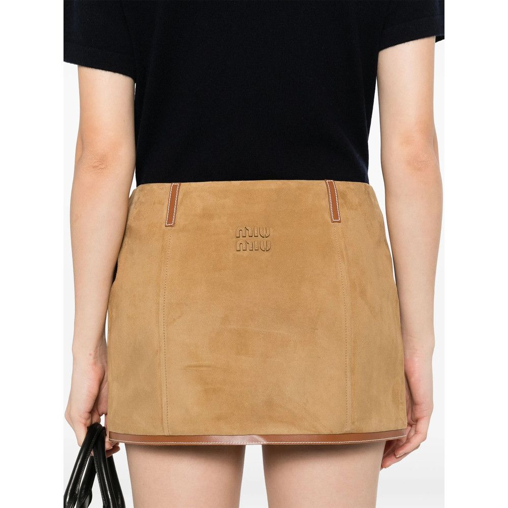Miu Miu Miu Miu BROWN Skirts - Straight Skirts Size 27" / US 4 / IT 40 - 3 Thumbnail