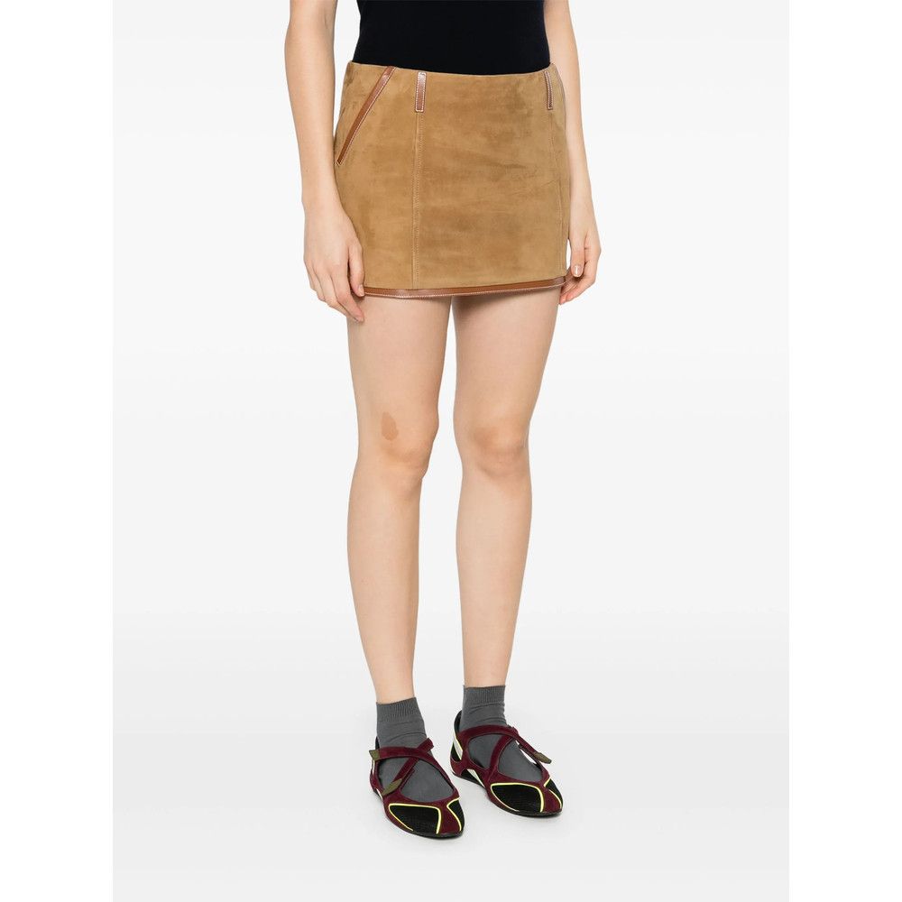 Miu Miu Miu Miu BROWN Skirts - Straight Skirts Size 27" / US 4 / IT 40 - 4 Thumbnail