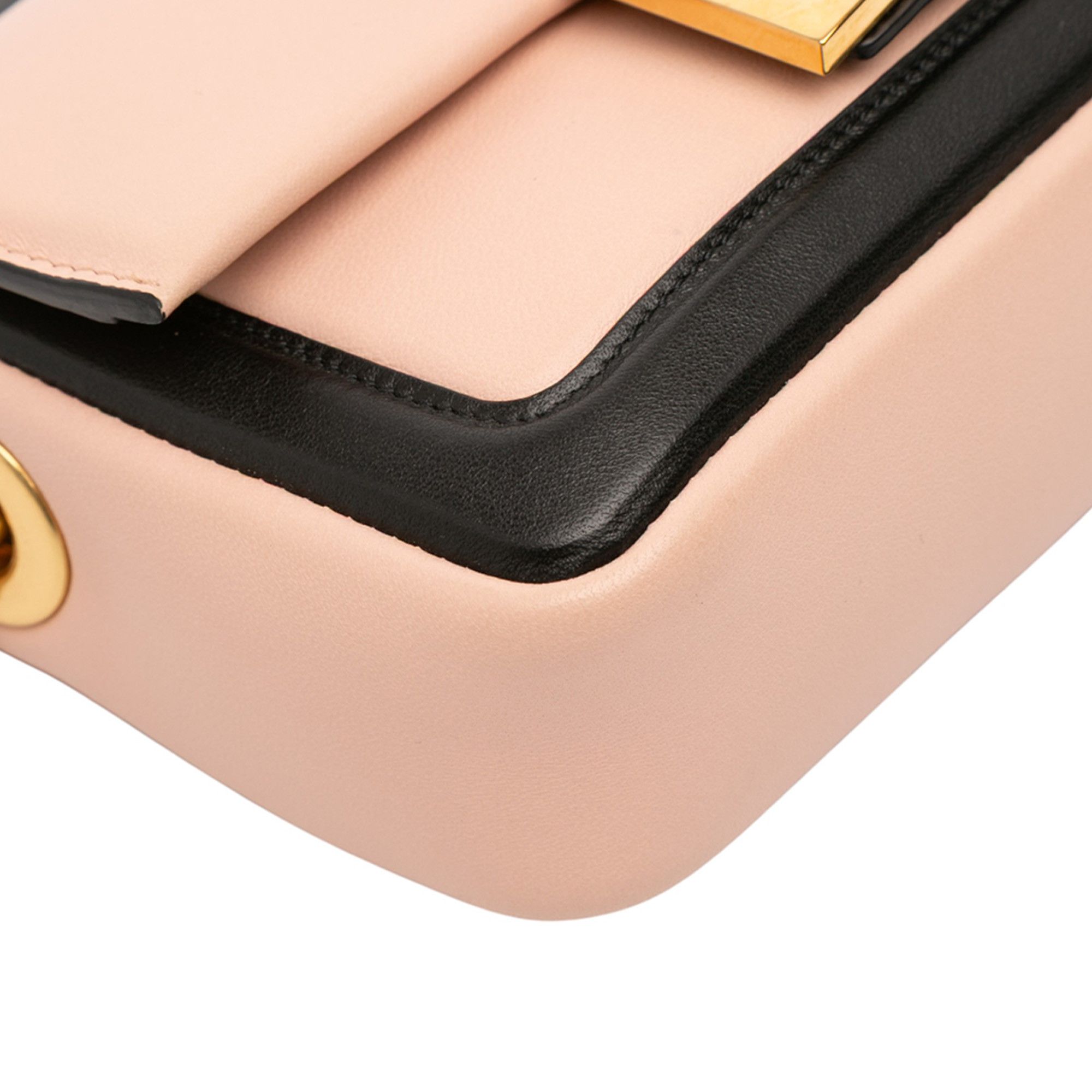 Fendi Fendi Mini Bicolor Nappa Apolo Chain Baguette Shoulder Bag Size ONE SIZE - 7 Thumbnail