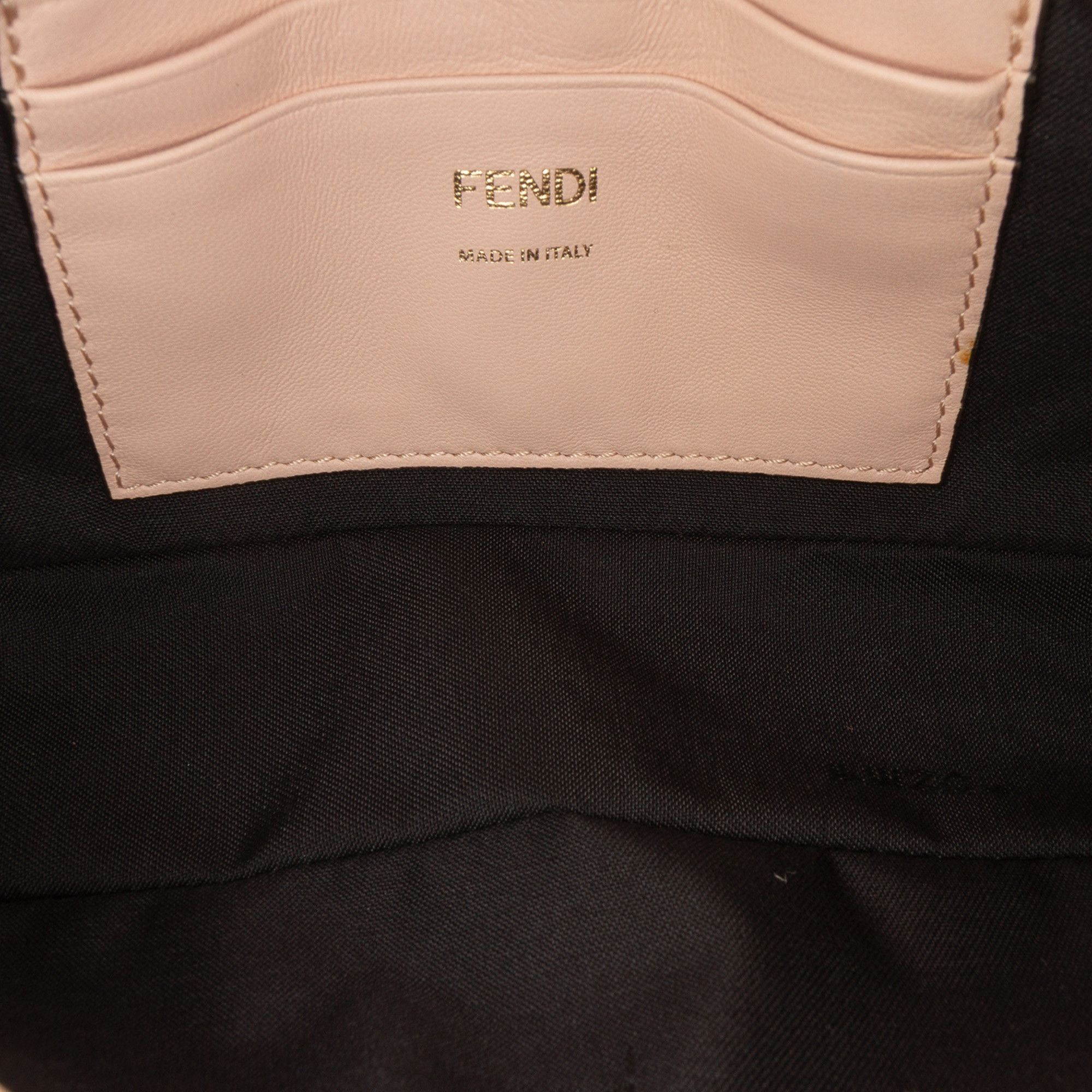 Fendi Fendi Mini Bicolor Nappa Apolo Chain Baguette Shoulder Bag Size ONE SIZE - 4 Thumbnail