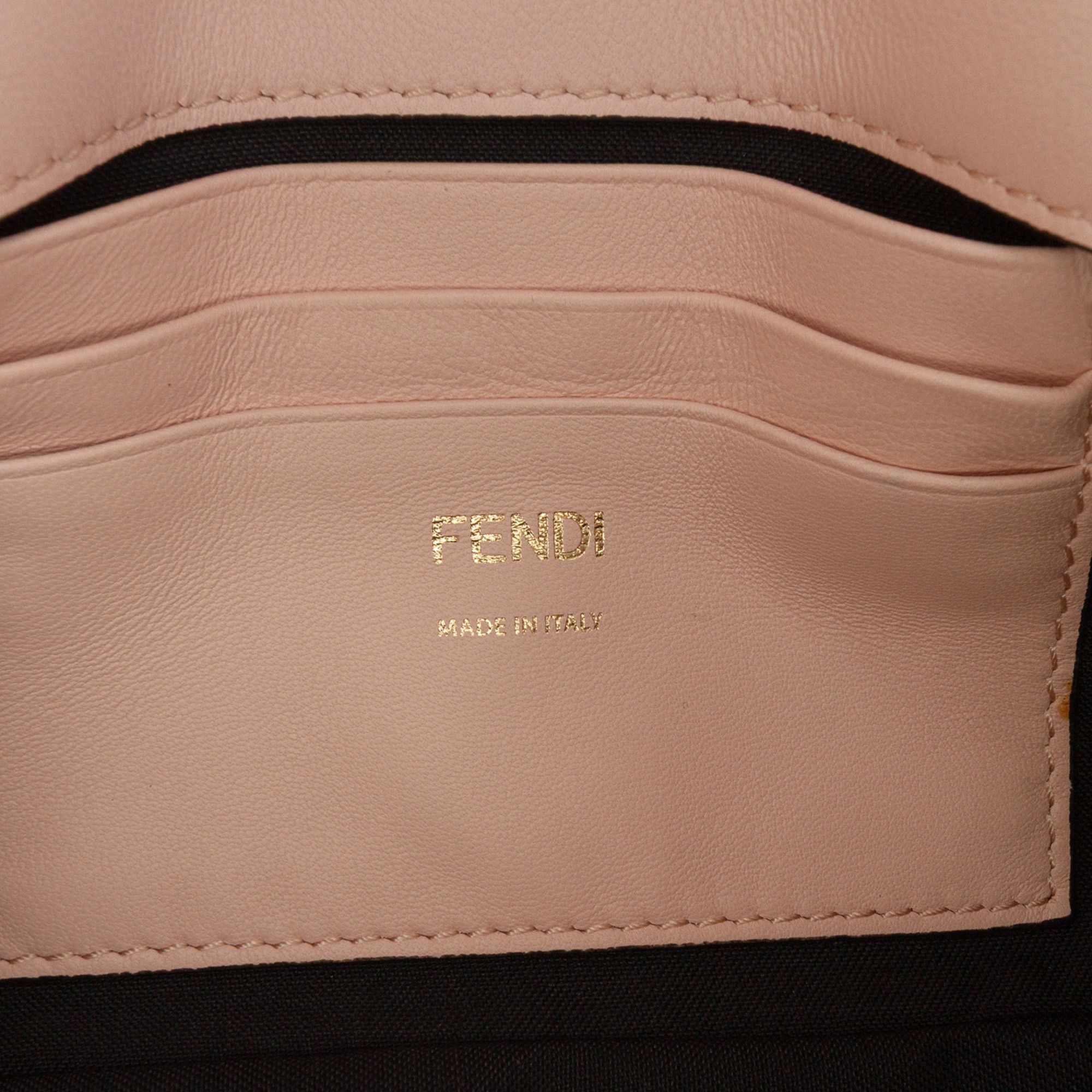 Fendi Fendi Mini Bicolor Nappa Apolo Chain Baguette Shoulder Bag Size ONE SIZE - 5 Thumbnail