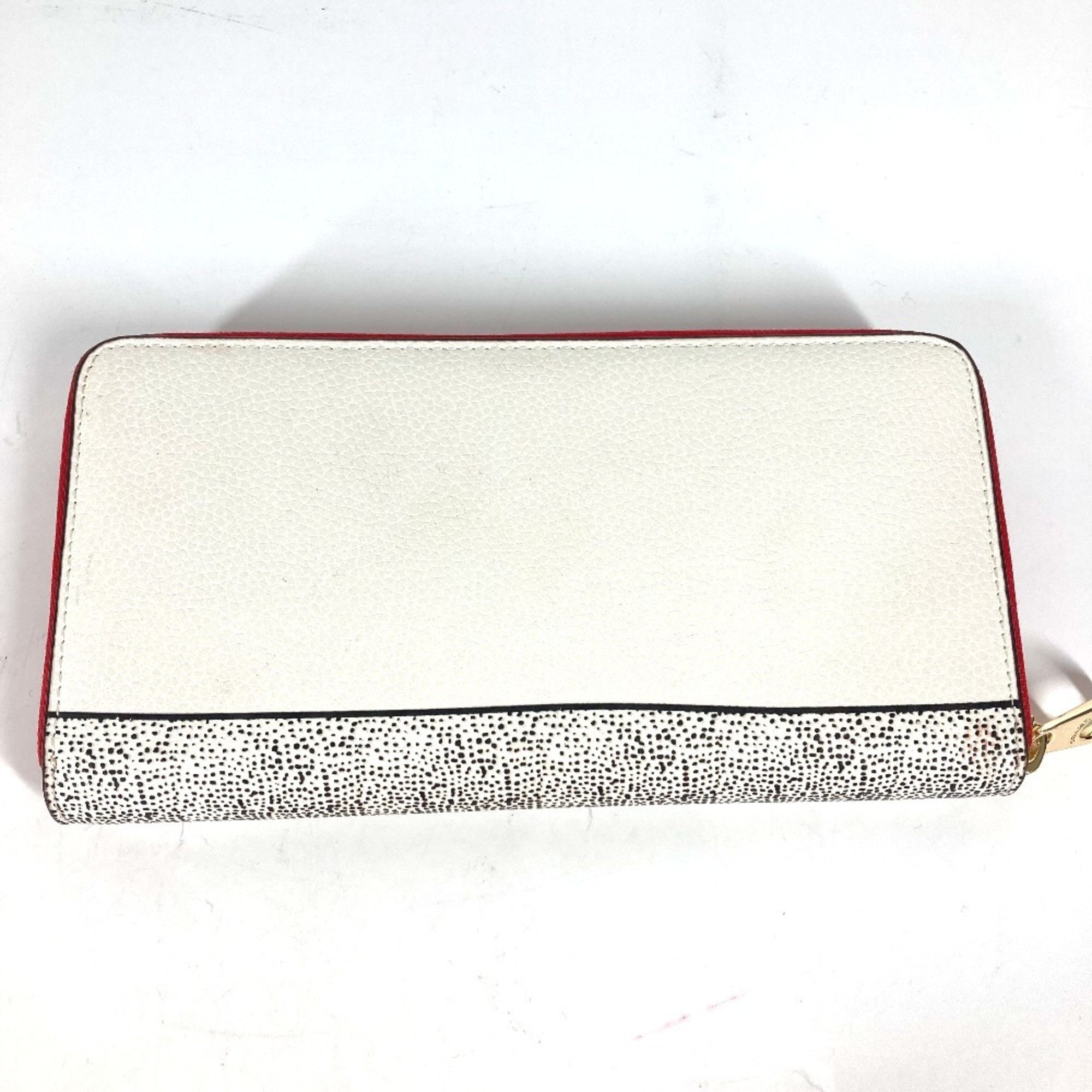 Coach COACH C7800 Keith Haring Collaboration Mickey Mouse Accordion Zip-Around Disney Long Wallet in White Leather Size ONE SIZE - 6 Thumbnail
