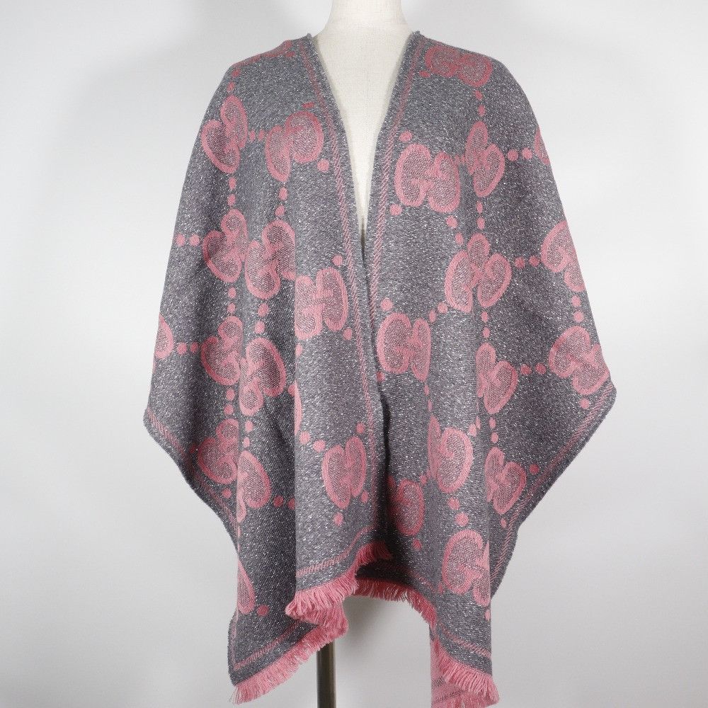 Gucci Gucci Gucci GG Jacquard Wool Nylon Scarf Others Scarf 598993 DUTY FREE for USA Size ONE SIZE - 9 Thumbnail