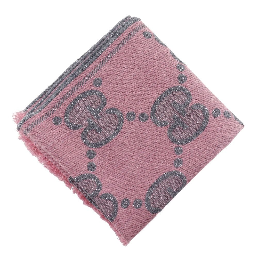 Gucci Gucci Gucci GG Jacquard Wool Nylon Scarf Others Scarf 598993 DUTY FREE for USA Size ONE SIZE - 2 Thumbnail