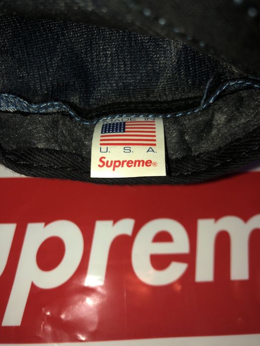 supreme denim hat