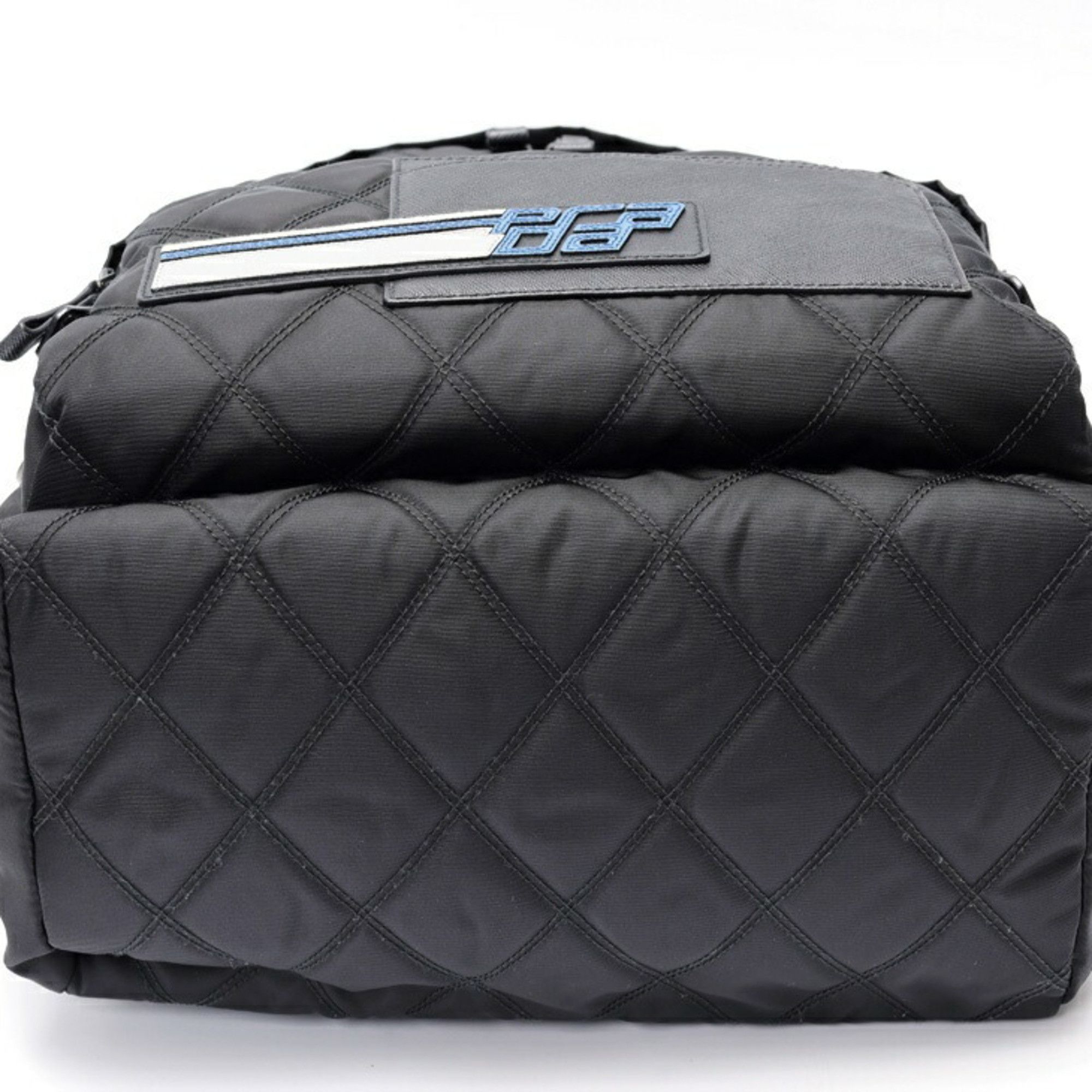 Prada PRADA Backpack Rucksack 2VZ066 Quilted Nylon Saffiano Leather Black S-158960 Size ONE SIZE - 4 Thumbnail