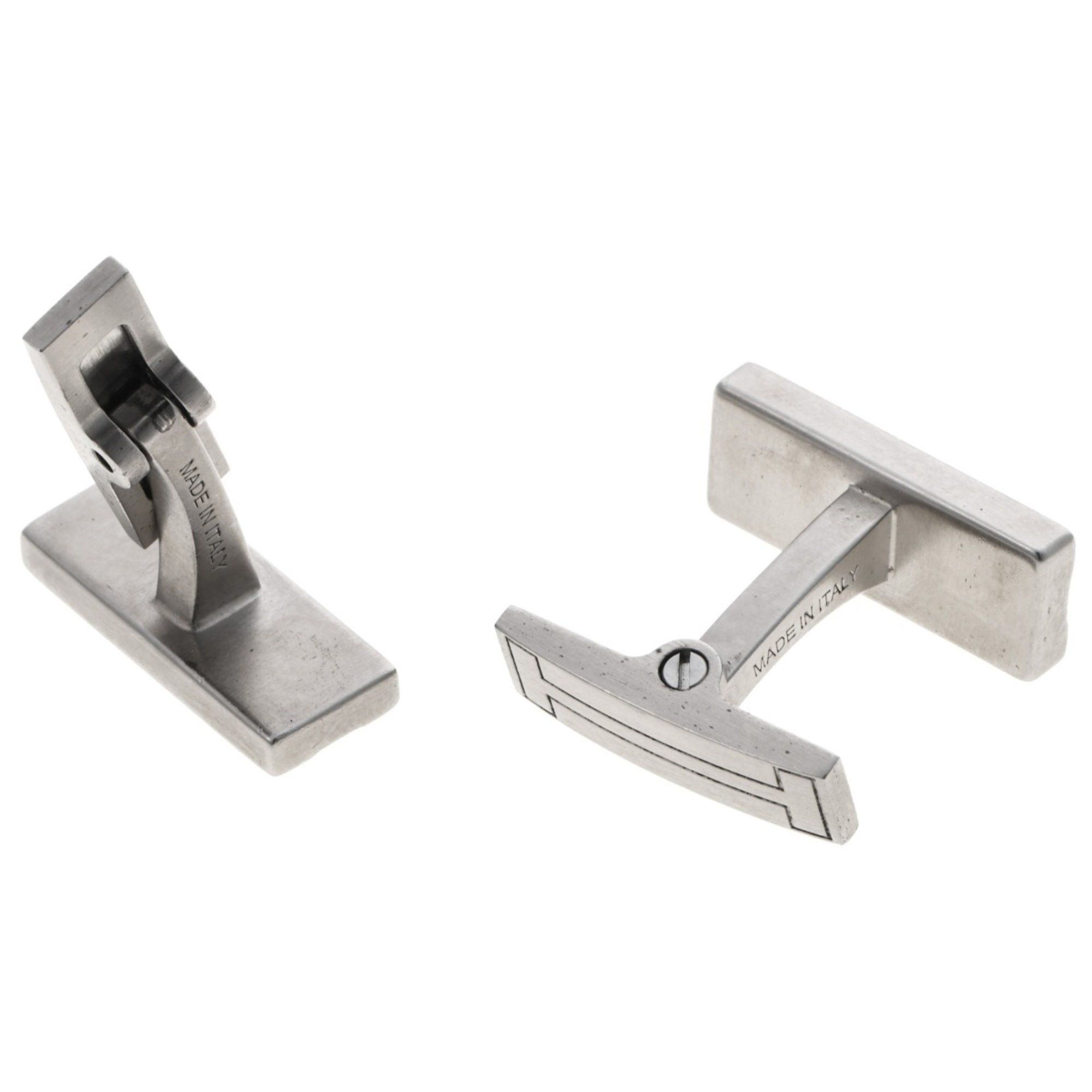 Hermes Hermes Cufflinks H Motif Metal Matte Silver T-158901 Size ONE SIZE - 2 Thumbnail