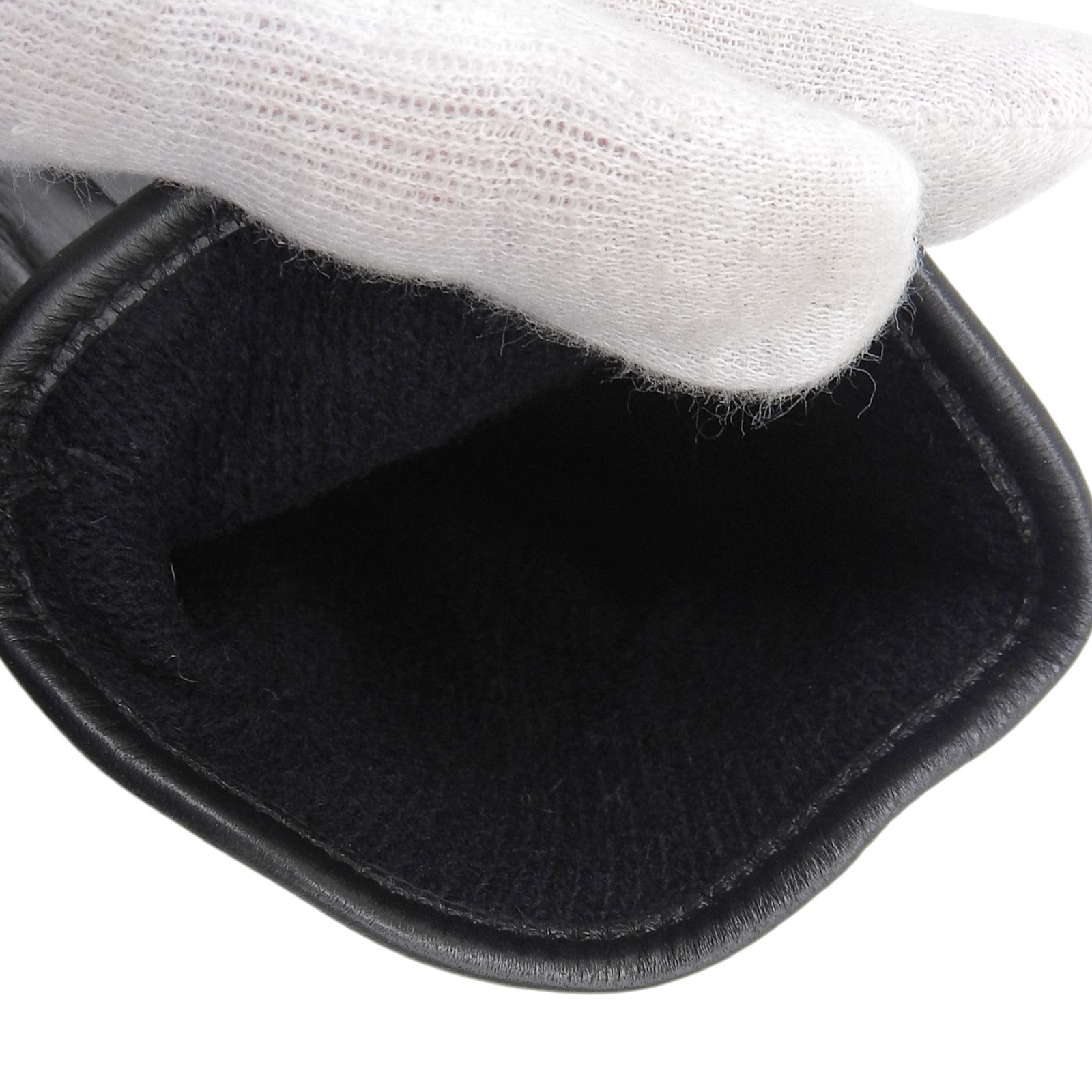 Armani Armani Emporio Armani Logo-embossed Leather Gloves Leather Gloves 624136 13728 56151 DUTY FREE for USA Size ONE SIZE - 6 Thumbnail