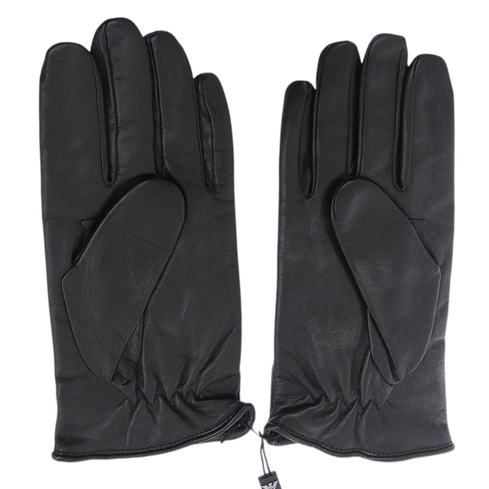 Armani Armani Emporio Armani Logo-embossed Leather Gloves Leather Gloves 624136 13728 56151 DUTY FREE for USA Size ONE SIZE - 2 Thumbnail