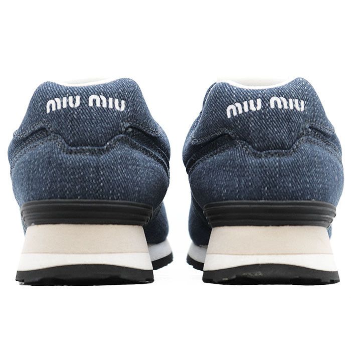 Miu Miu Miu Miu Miu Miu Denim Suede Sneakers Denim Shoes DUTY FREE for USA Size ONE SIZE - 8 Thumbnail