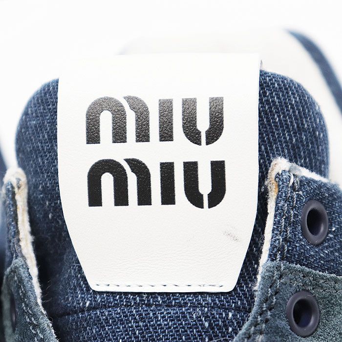 Miu Miu Miu Miu Miu Miu Denim Suede Sneakers Denim Shoes DUTY FREE for USA Size ONE SIZE - 3 Thumbnail