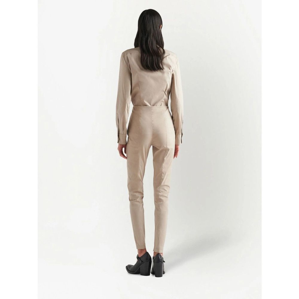 Prada Prada NEUTRALS Trousers - Slim-Fit Trousers Size 26" / US 2 / IT 38 - 4 Thumbnail