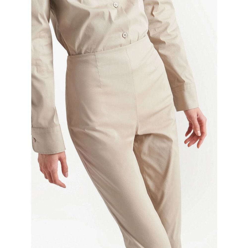 Prada Prada NEUTRALS Trousers - Slim-Fit Trousers Size 26" / US 2 / IT 38 - 5 Thumbnail