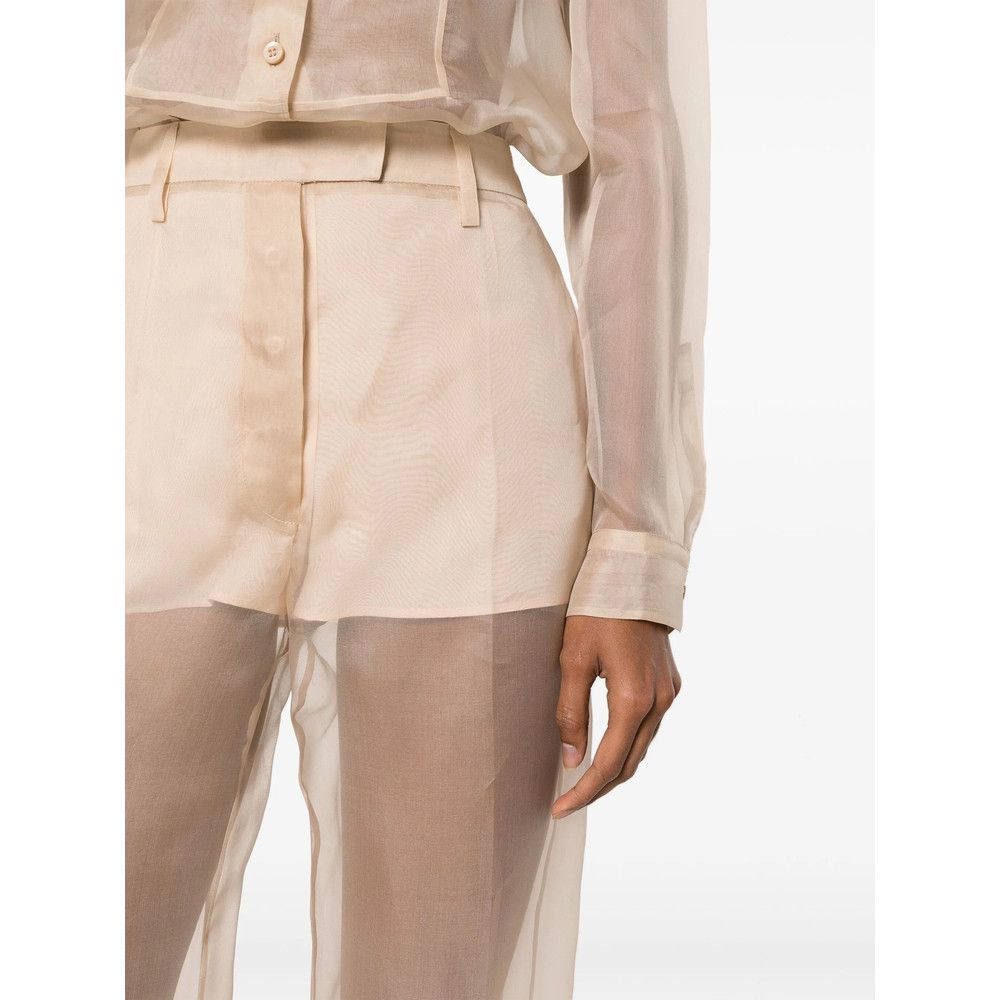Prada Prada NEUTRALS Trousers - Flared Trousers Size 27" / US 4 / IT 40 - 5 Thumbnail