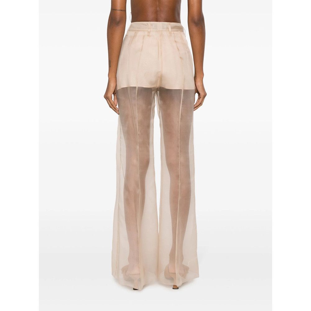 Prada Prada NEUTRALS Trousers - Flared Trousers Size 27" / US 4 / IT 40 - 4 Thumbnail