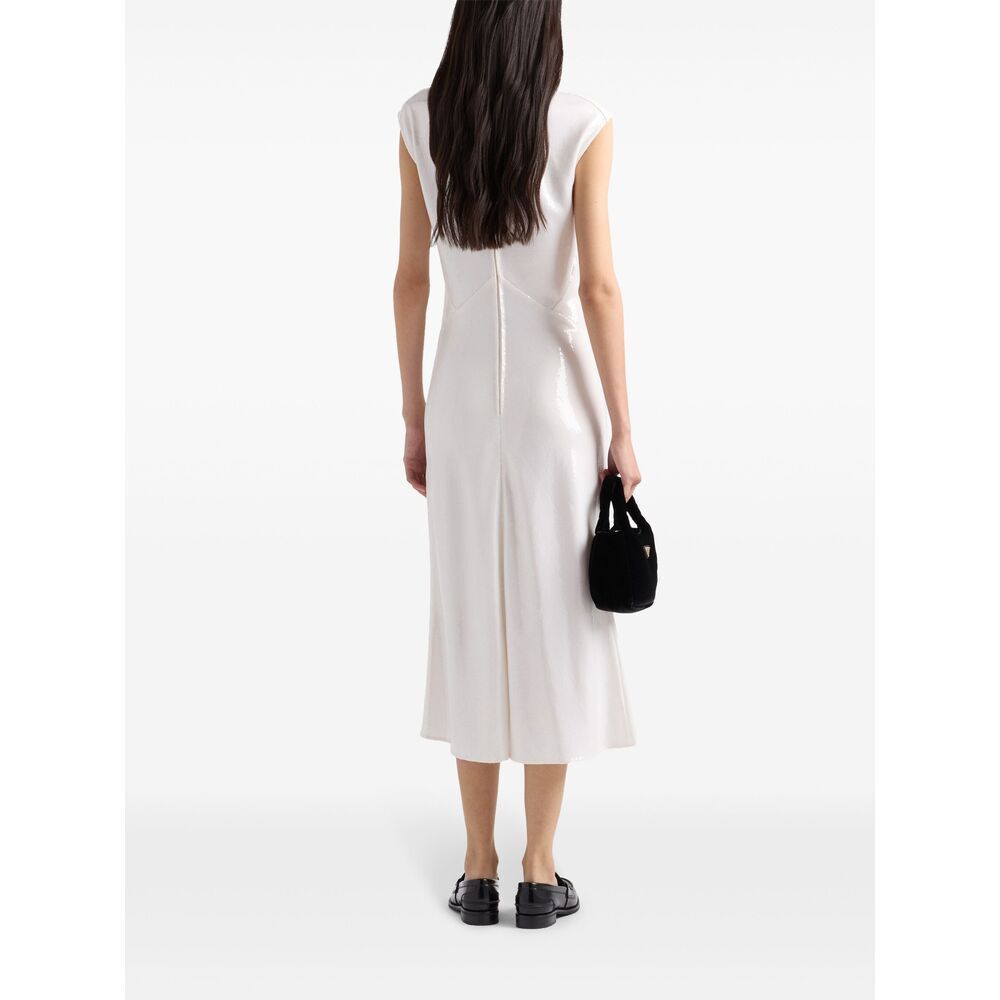 Prada Prada WHITE Dresses - Cocktail & Party Dresses Size M / US 6-8 / IT 42-44 - 5 Thumbnail