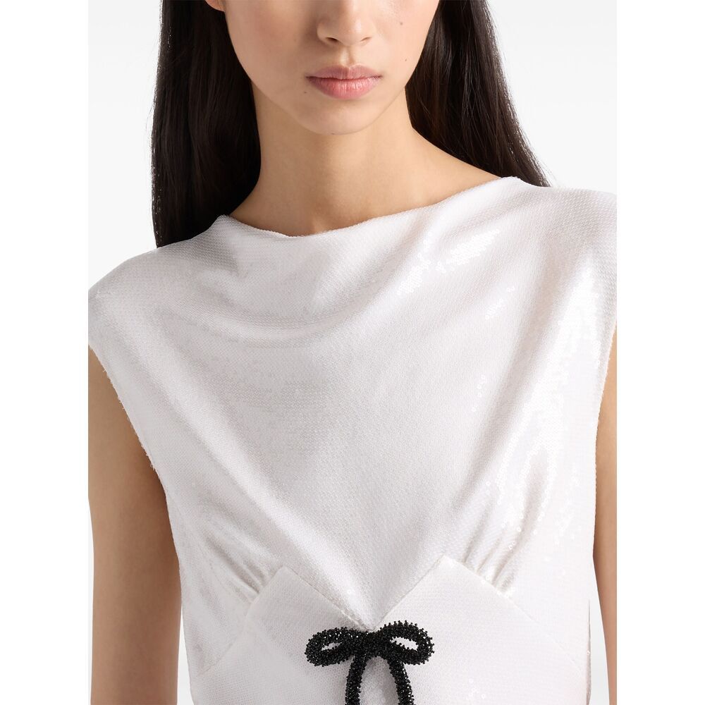 Prada Prada WHITE Dresses - Cocktail & Party Dresses Size M / US 6-8 / IT 42-44 - 2 Thumbnail