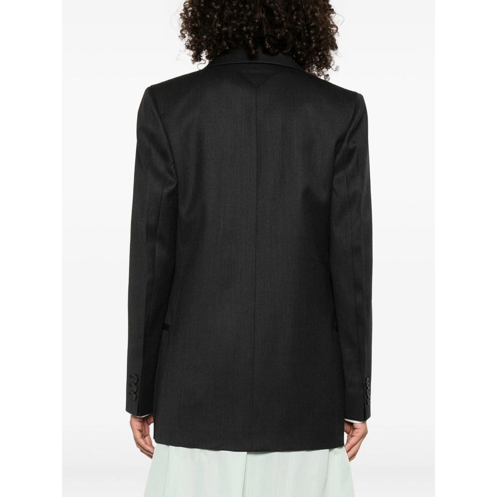Prada Prada GREY Jackets - Blazers Size S / US 4 / IT 40 - 4 Thumbnail