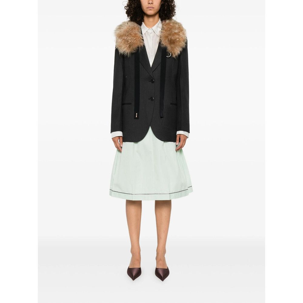 Prada Prada GREY Jackets - Blazers Size S / US 4 / IT 40 - 3 Thumbnail