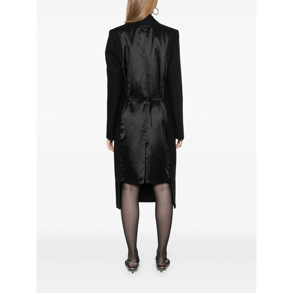 Prada Prada BLACK Coats - Double Breasted & Peacoats Size S / US 4 / IT 40 - 4 Thumbnail
