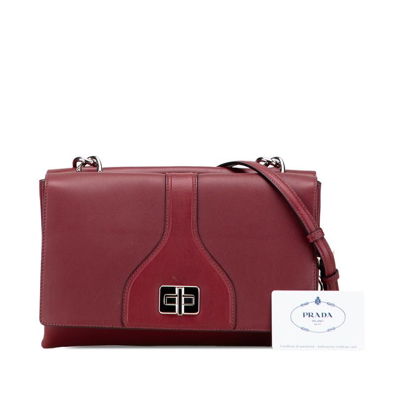 Prada Prada B5105C Leather Shoulder Bag Leather Shoulder Bag B5105C DUTY FREE for USA