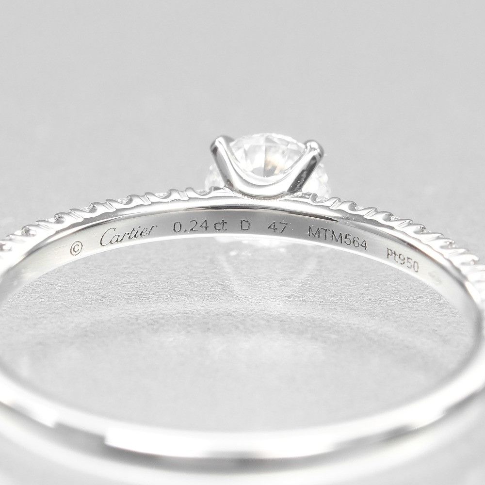 Cartier Cartier Cartier Etincelle de Cartier Pt950 Platinum Diamond Ring Size 7 Metal Ring DUTY FREE for USA Size ONE SIZE - 4 Thumbnail