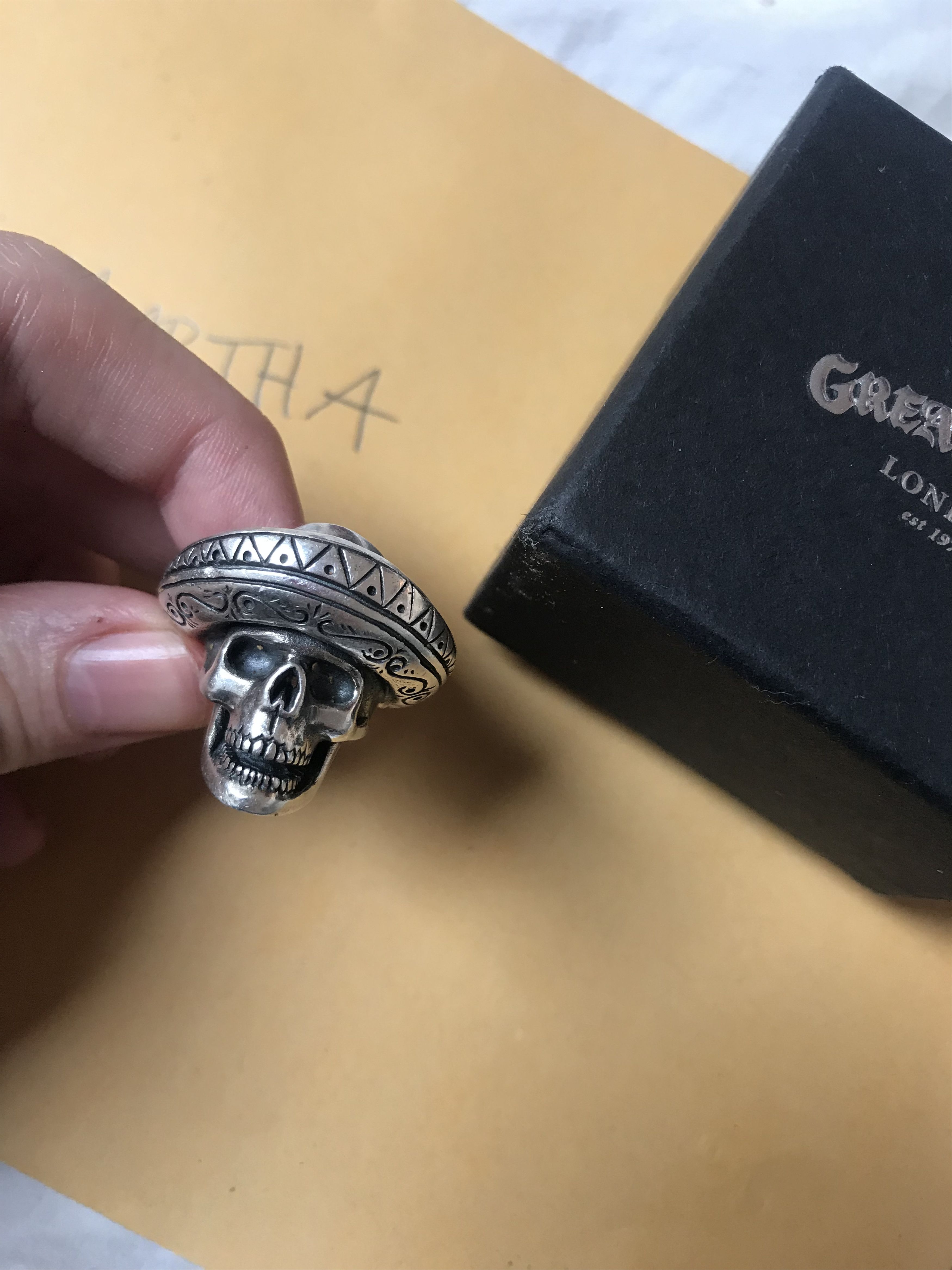 SUPREME×BOUNTYHUNTER×TGF Silver Ring-