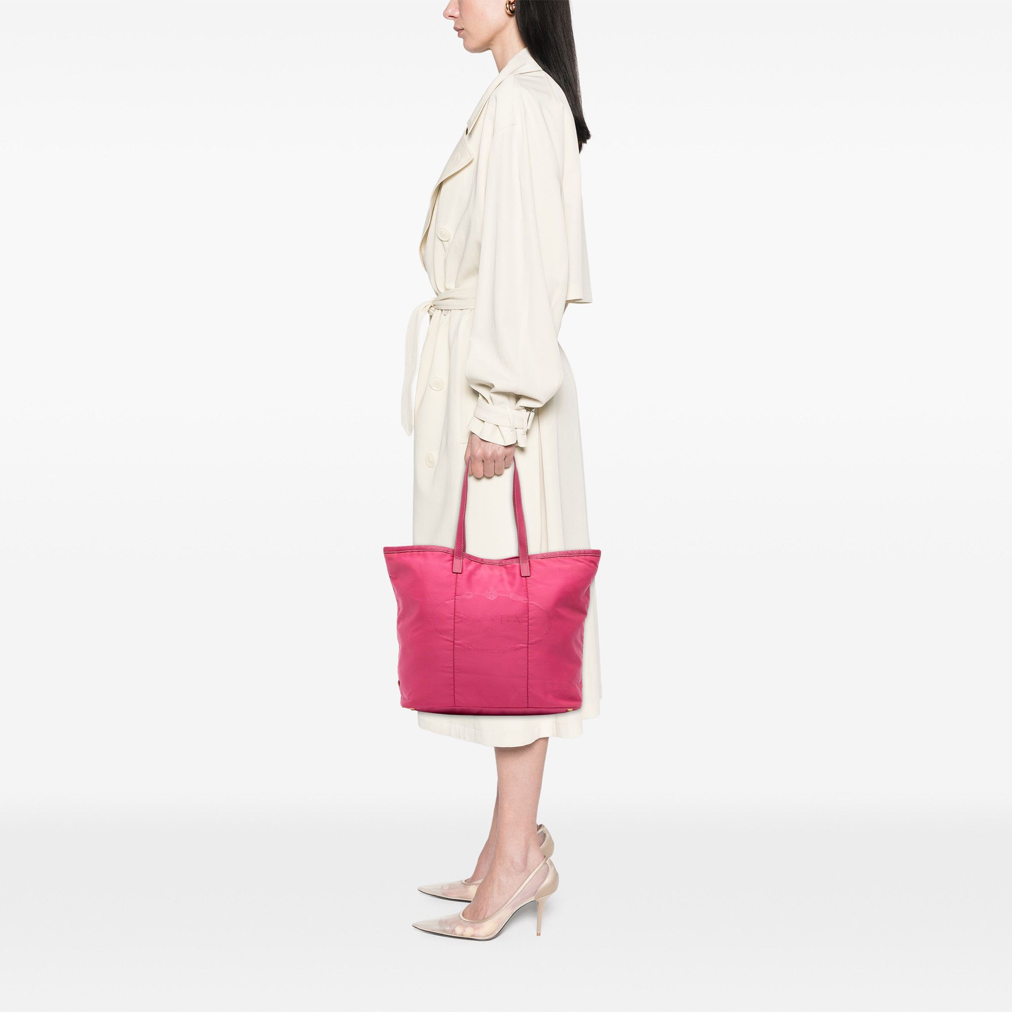 Prada Prada Tessuto Canapa Logo Tote Size ONE SIZE - 10 Thumbnail