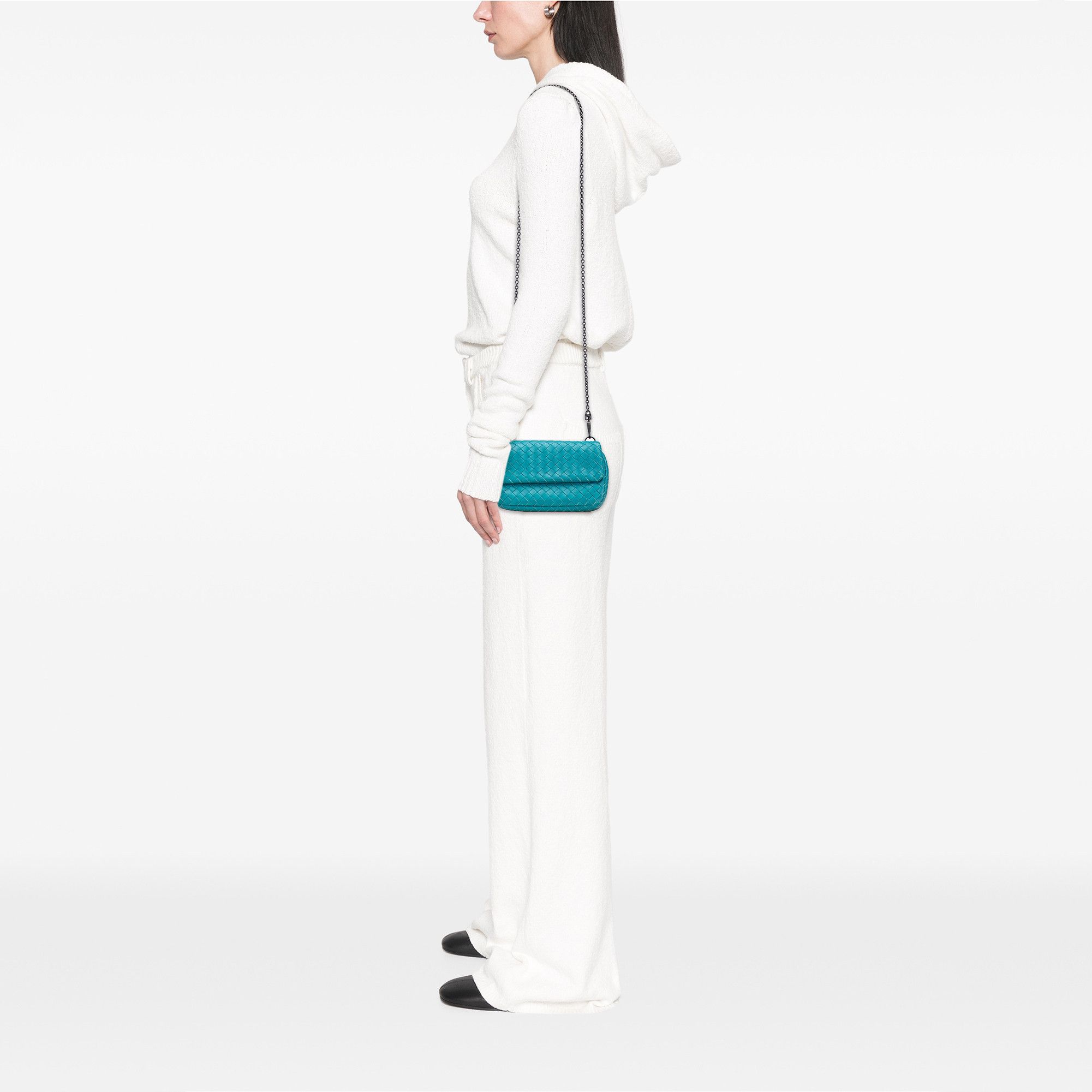 Bottega Veneta Bottega Veneta Mini Nappa Intrecciato Expandable Chain Crossbody Size ONE SIZE - 10 Thumbnail