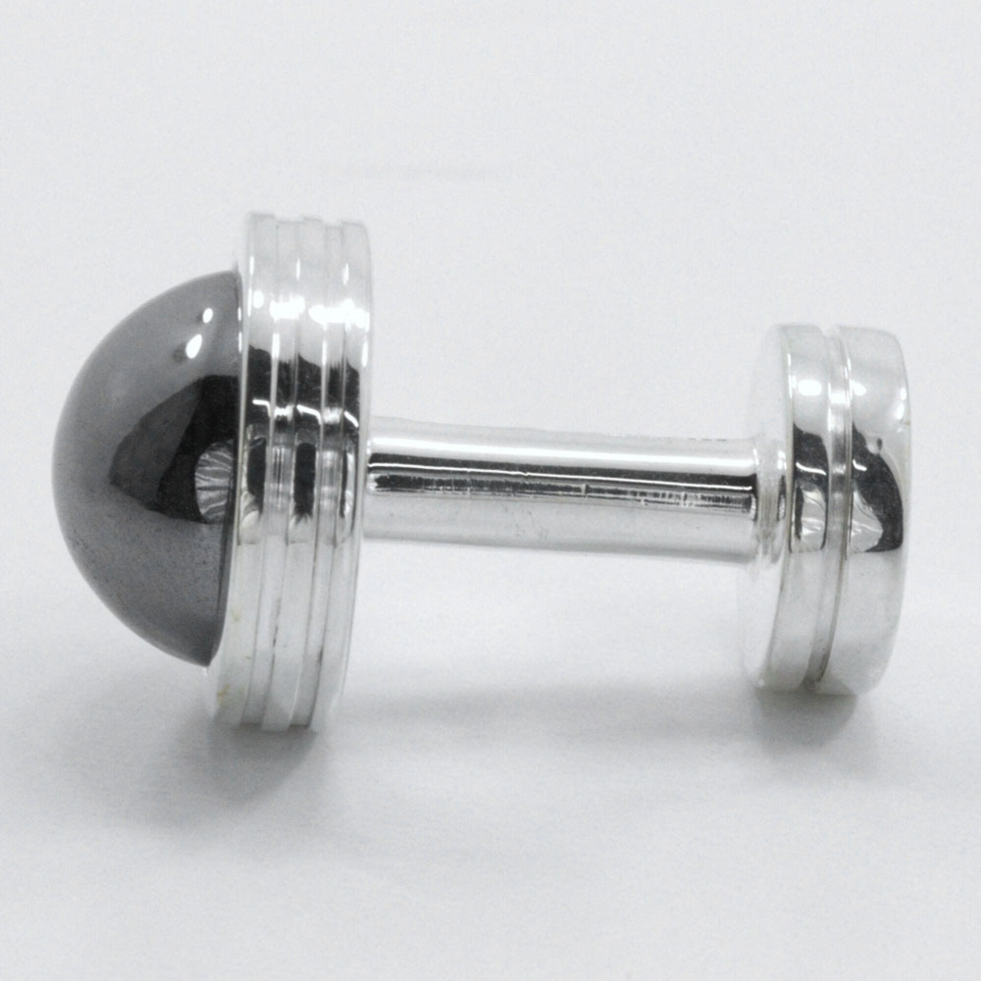 Tiffany & Co. Tiffany & Co. Paloma Picasso Cufflinks, 925 Sterling Silver with Hematite, Men's Size ONE SIZE - 3 Thumbnail