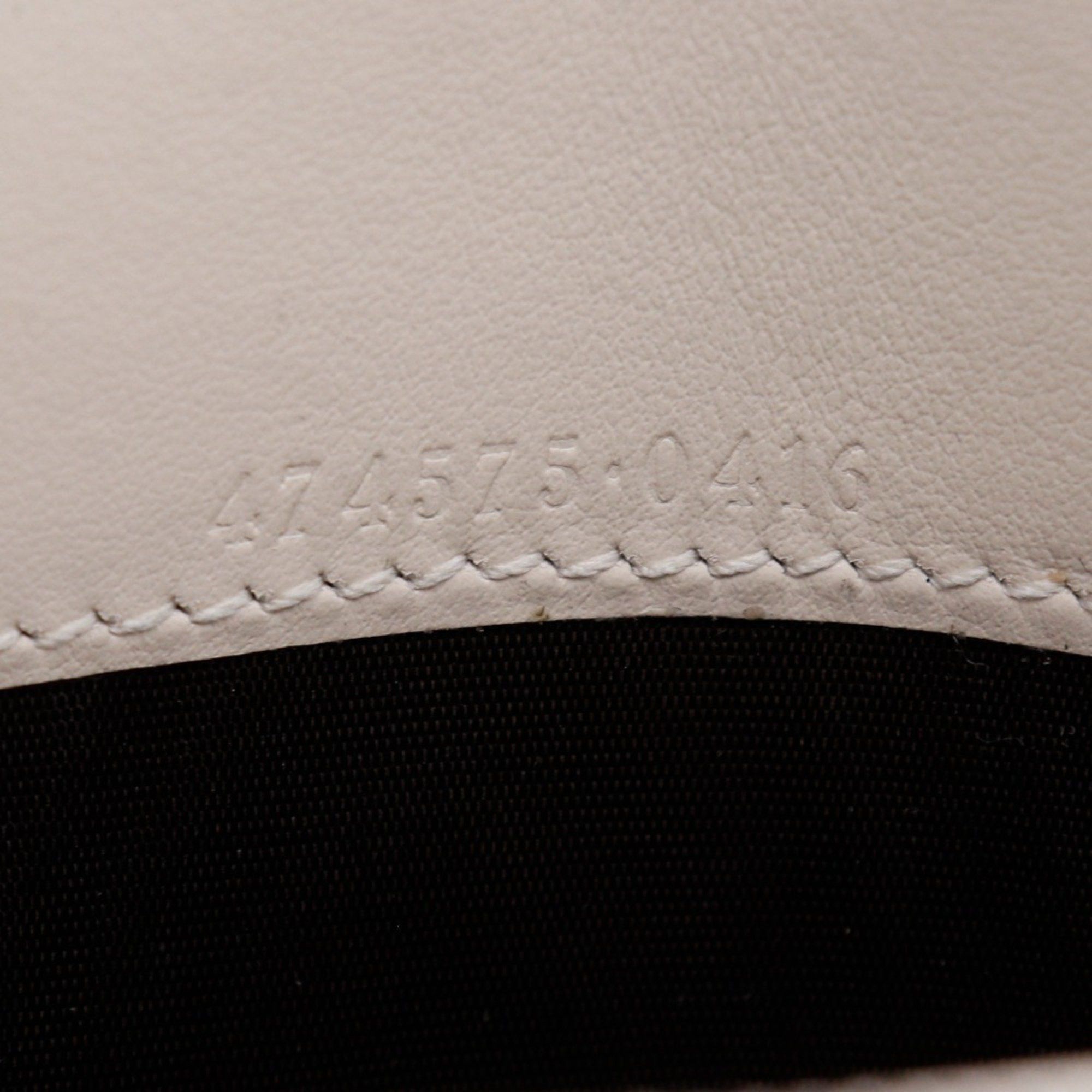 Gucci Gucci GG Marmont Chain Wallet/Clutch, White Calfskin, Snap Buttons, 474575, Women's Size ONE SIZE - 10 Thumbnail