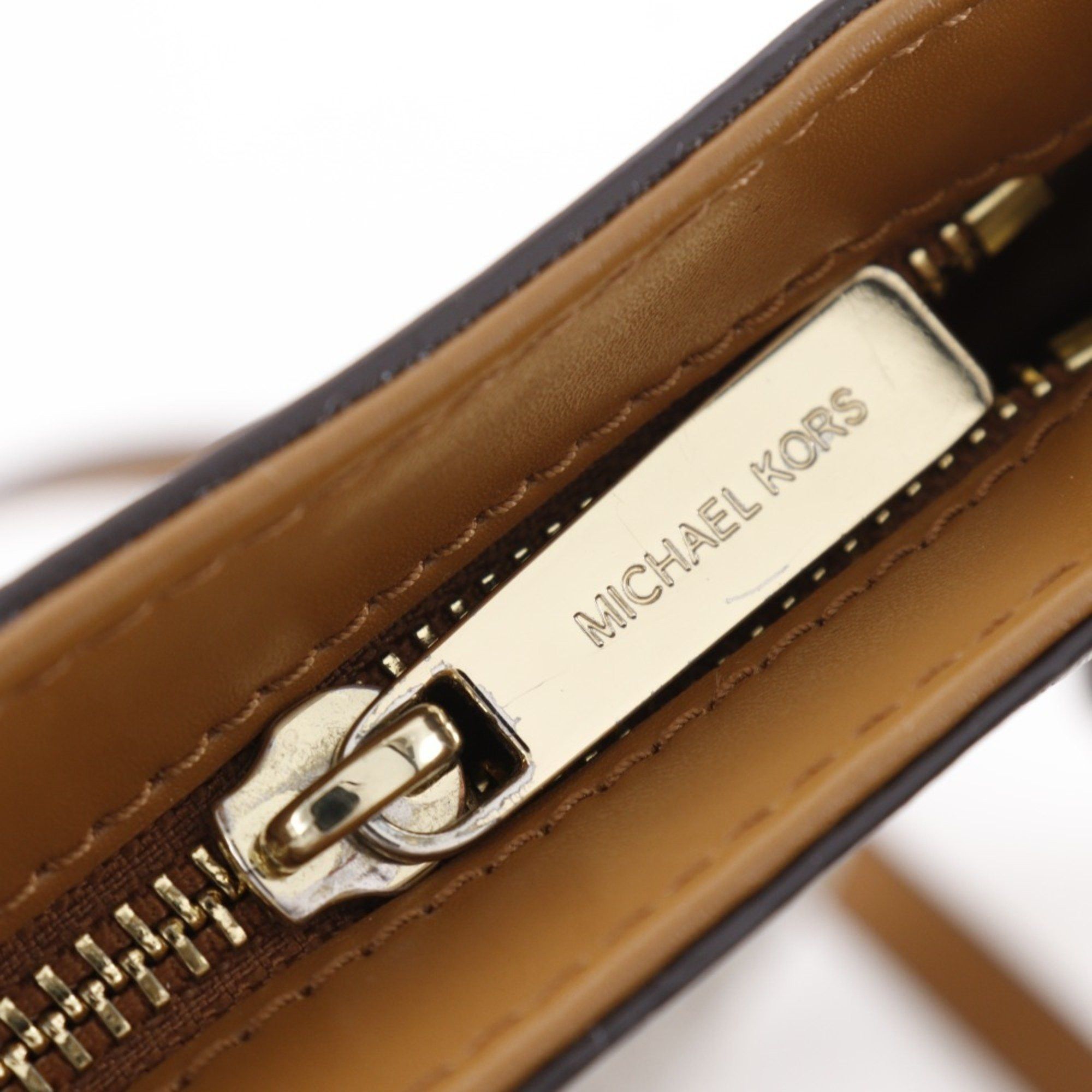 Michael Kors Michael Kors Connie Shoulder Bag, Signature PVC, White, A5, Women's Size ONE SIZE - 13 Thumbnail