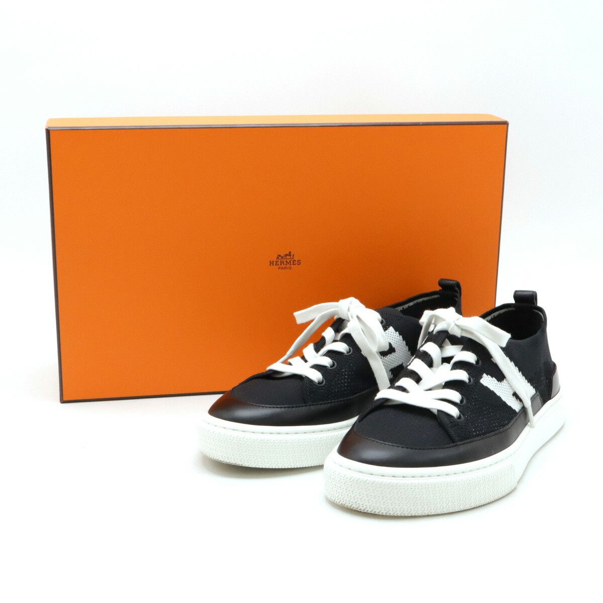 Hermes Hermes Hermes Deep Knit Calf Sneakers Leather Shoes DUTY FREE for USA Size ONE SIZE - 7 Thumbnail