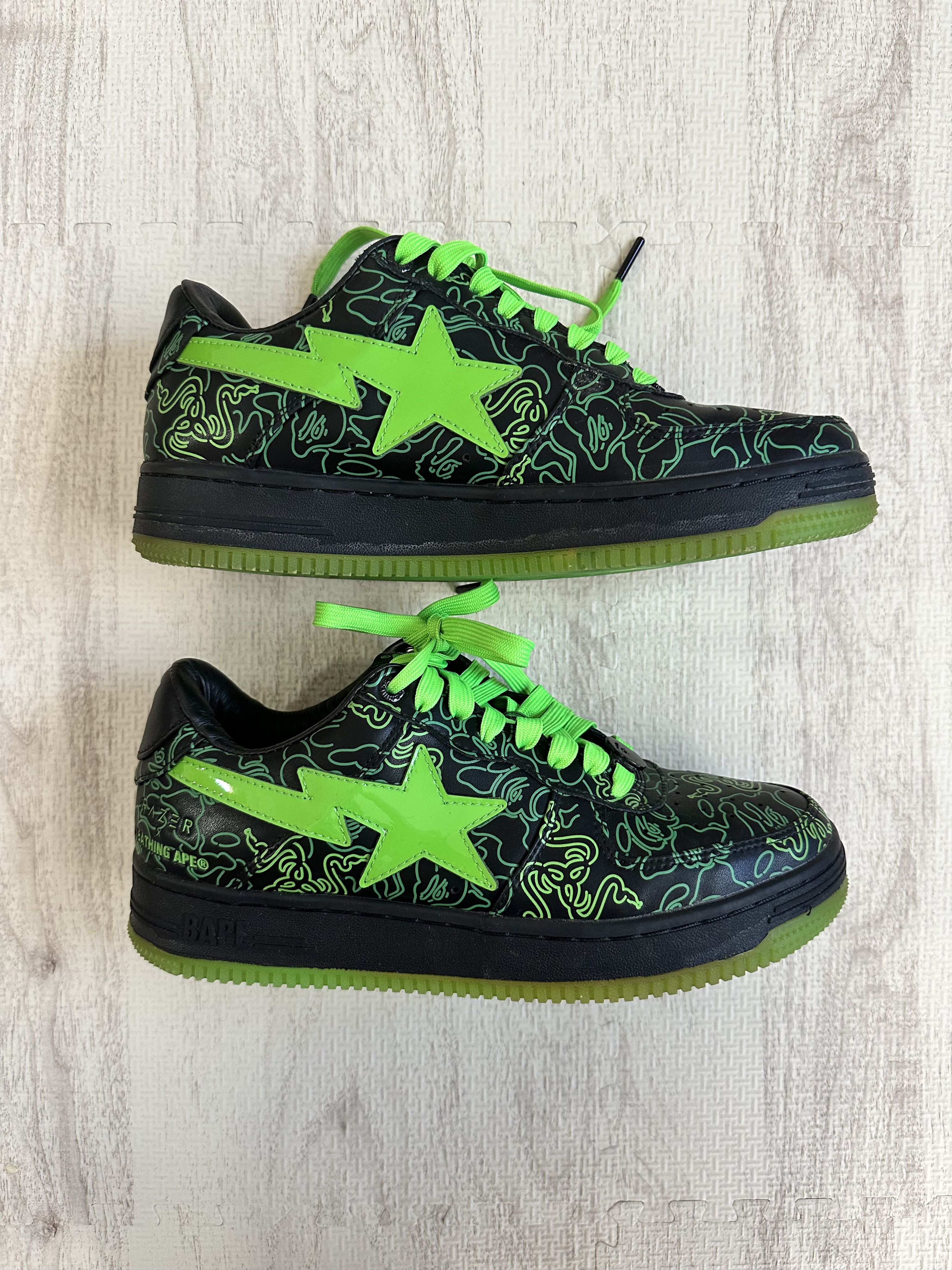 A BATHING APE x RAZER BAPESTA Graphic Print Sneaker US