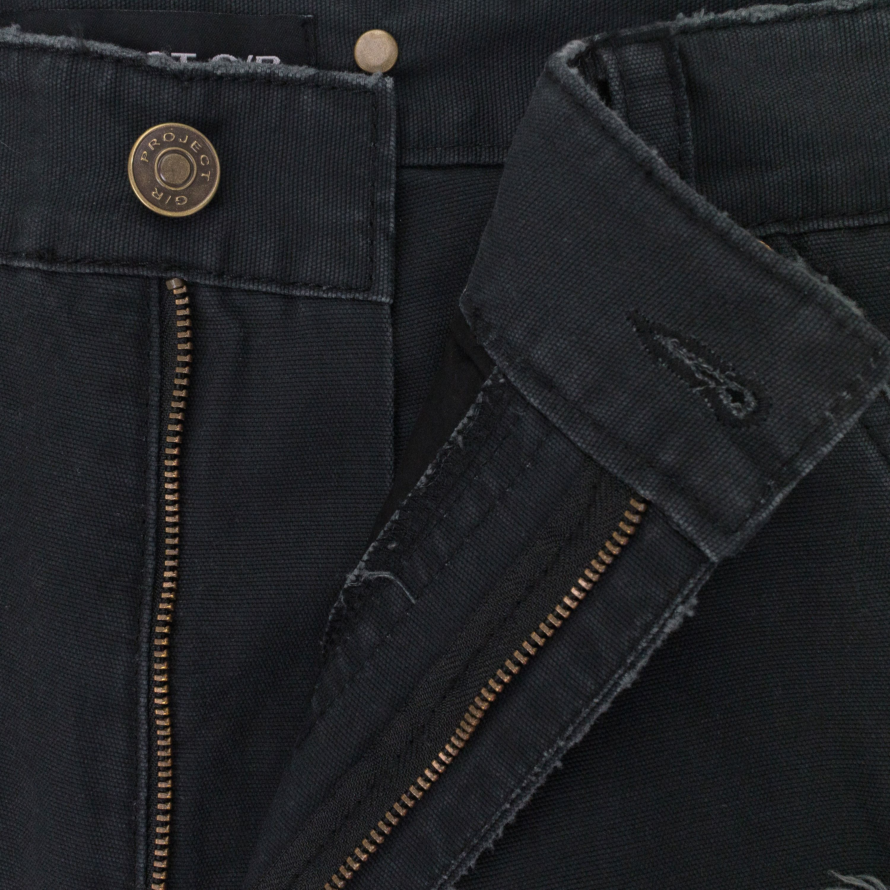 PROJECT G/R BLACK DISTRESSED PATCH WORK PANTS SIZE L Size US 34 / EU 50 - 6 Thumbnail