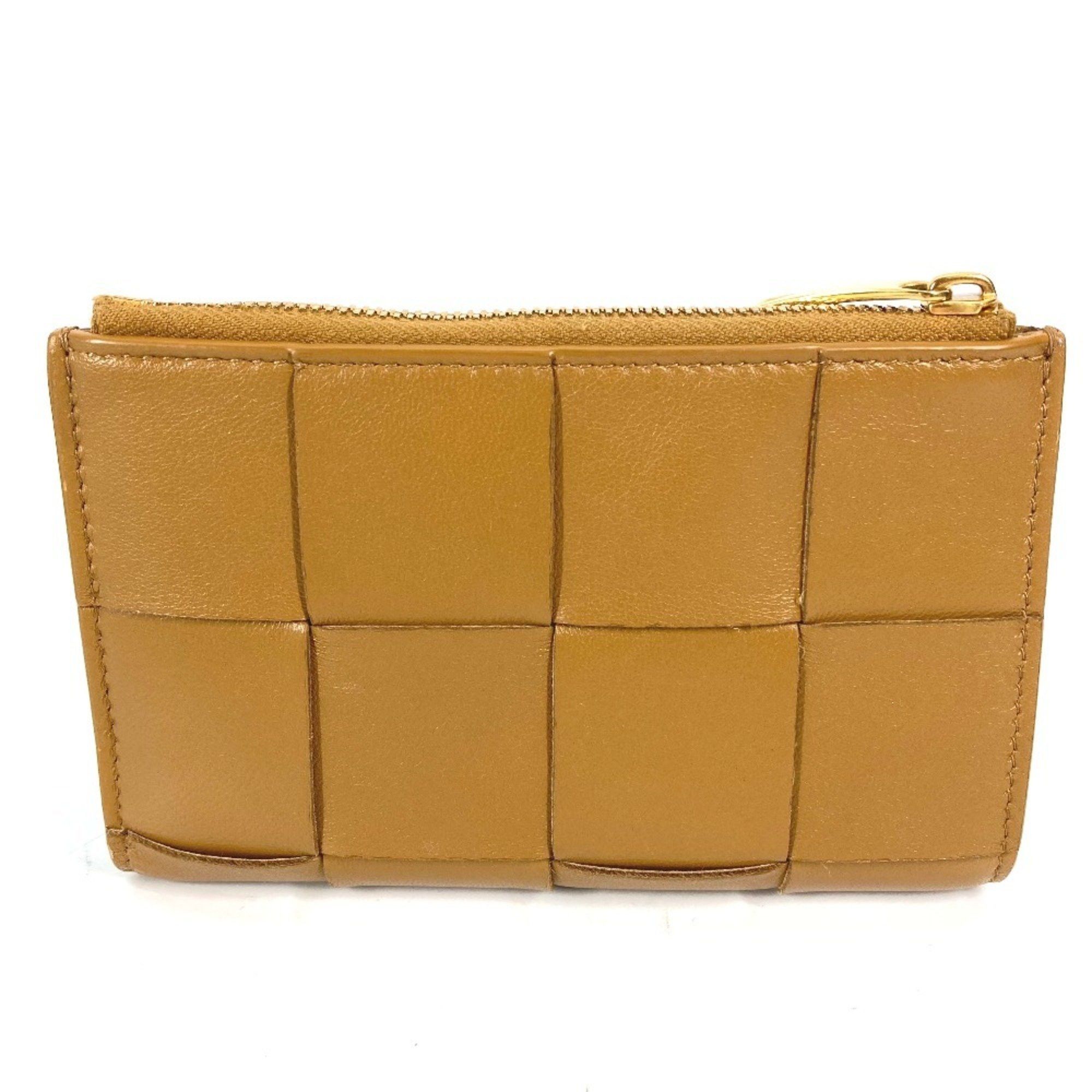Bottega Veneta BOTTEGA VENETA 667130 Compact Cassette Wallet, Medium, Bi-fold Zipper Intrecciato Leather, Women's, Beige Size ONE SIZE - 2 Thumbnail
