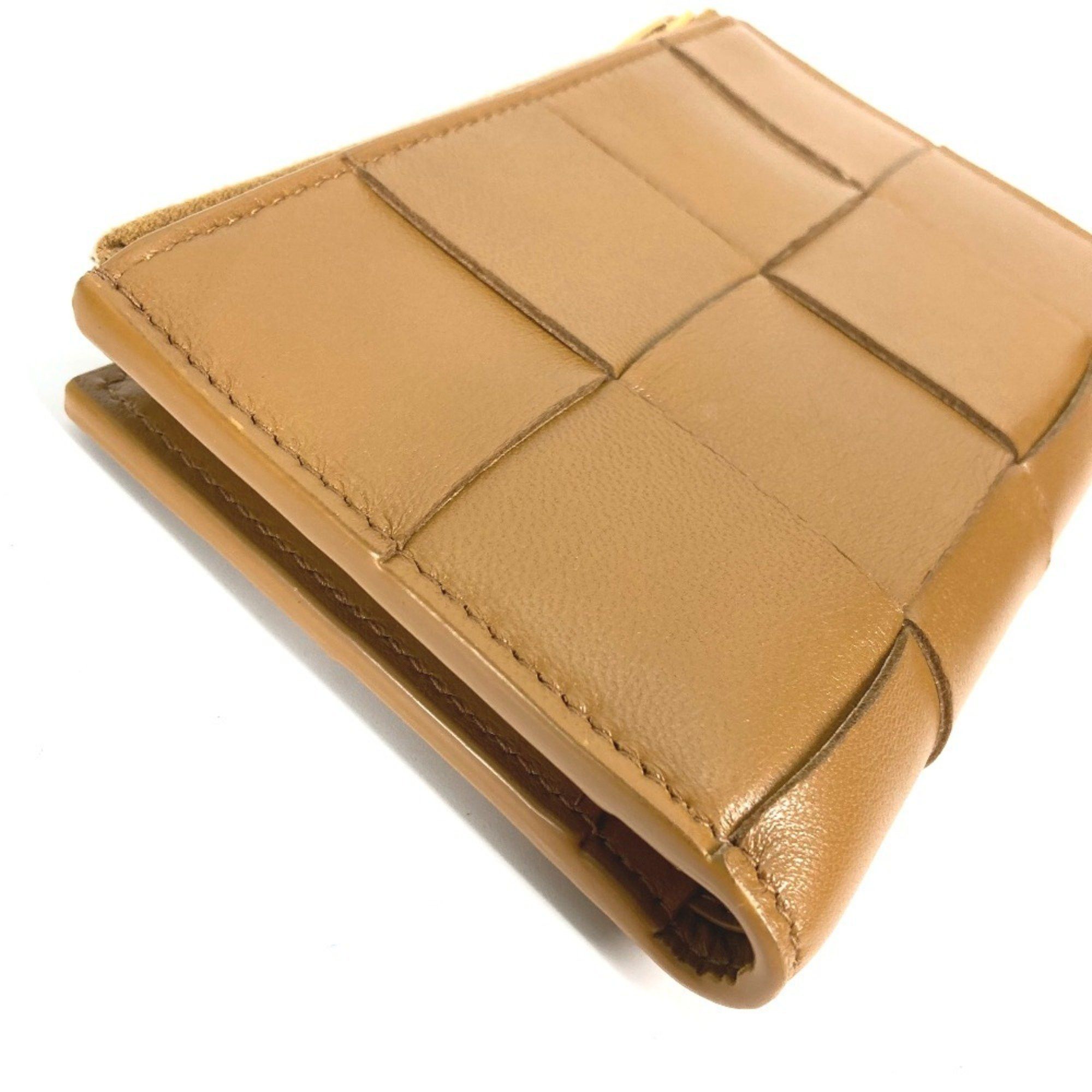 Bottega Veneta BOTTEGA VENETA 667130 Compact Cassette Wallet, Medium, Bi-fold Zipper Intrecciato Leather, Women's, Beige Size ONE SIZE - 6 Thumbnail