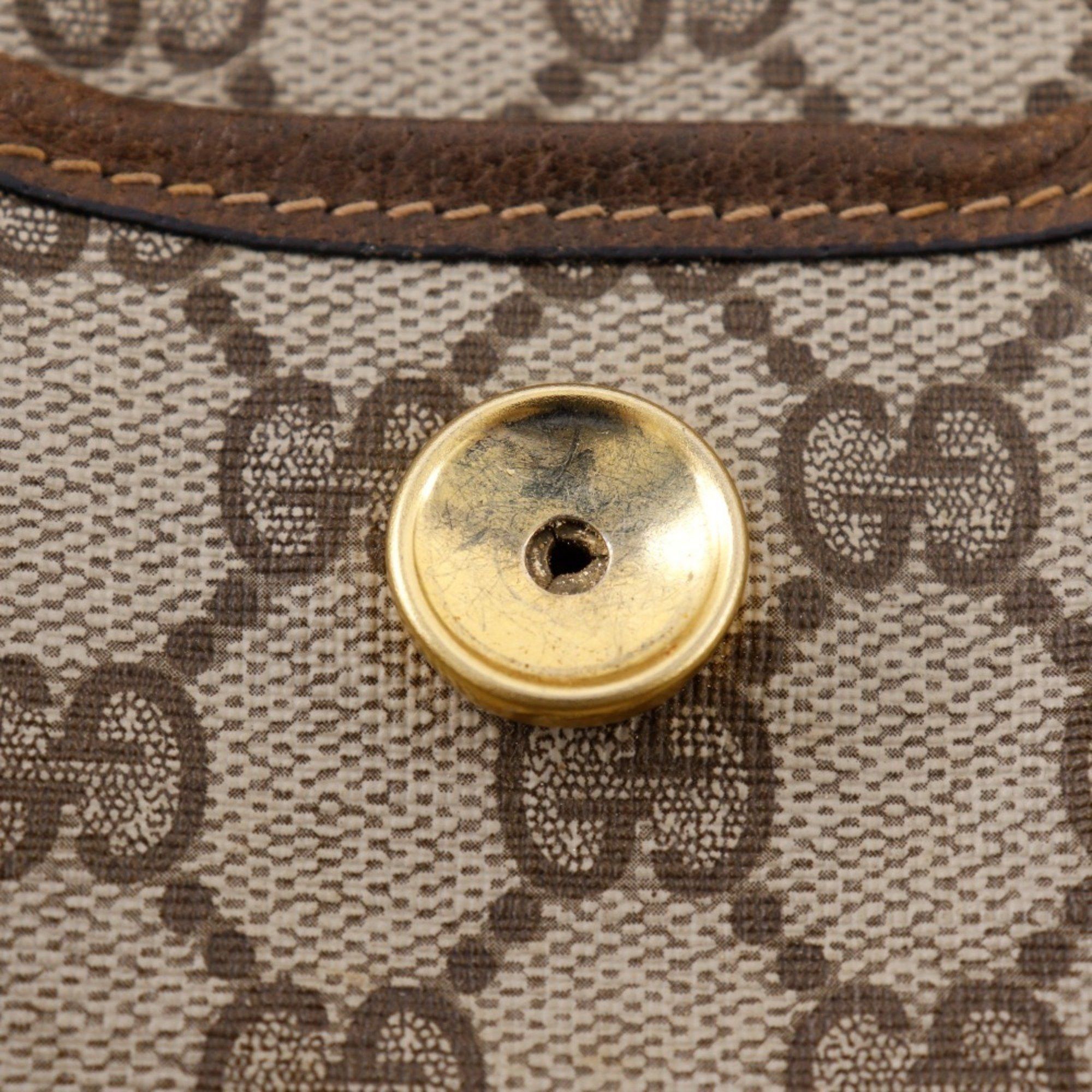Gucci Gucci Old Handbag Sherry Line Interlocking GG 02.4139.58 PVC Brown Snap Button Unisex Size ONE SIZE - 7 Thumbnail
