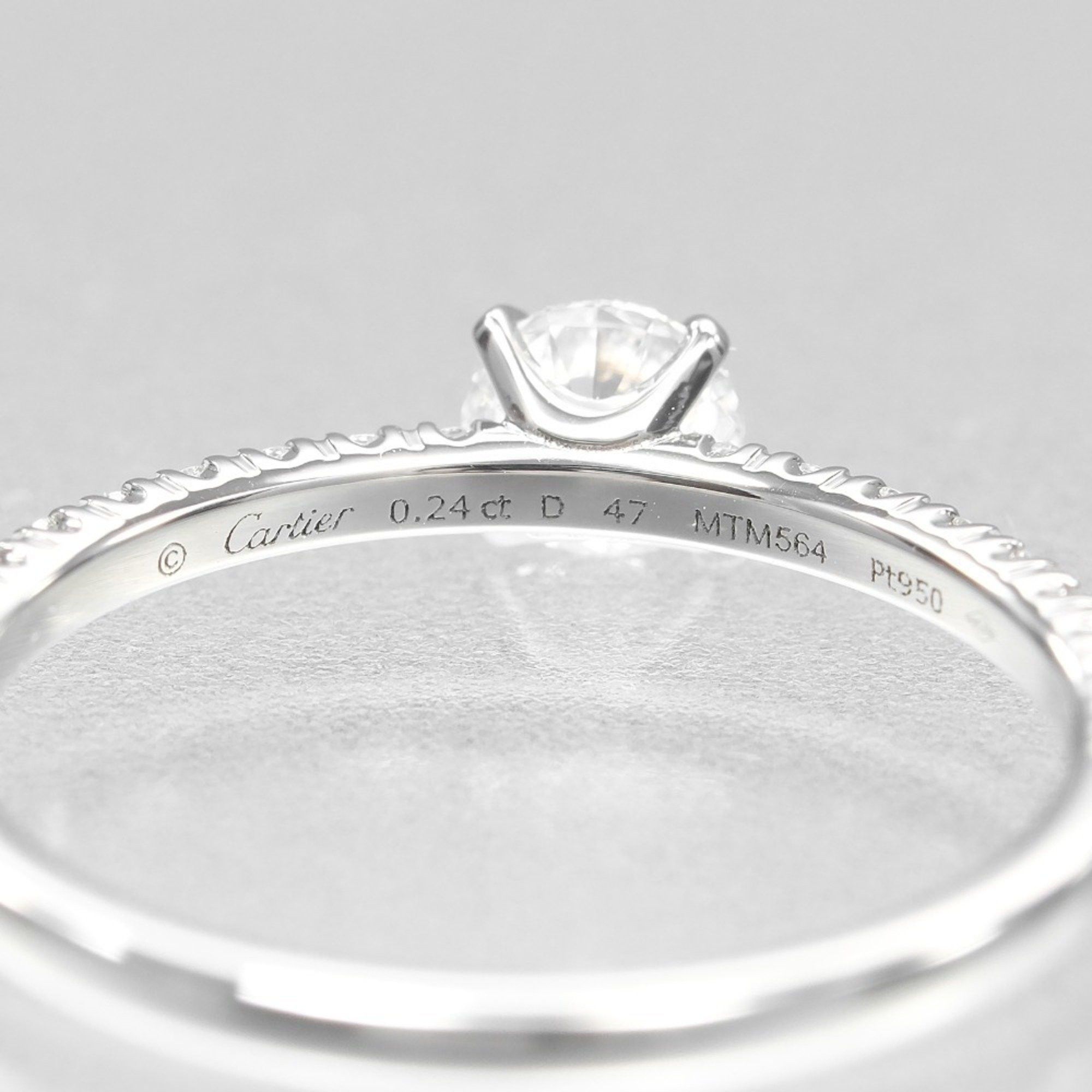 Cartier Cartier Etincel de ring, size 7, Pt950 platinum with diamonds, approximately 1.7g Size ONE SIZE - 4 Thumbnail