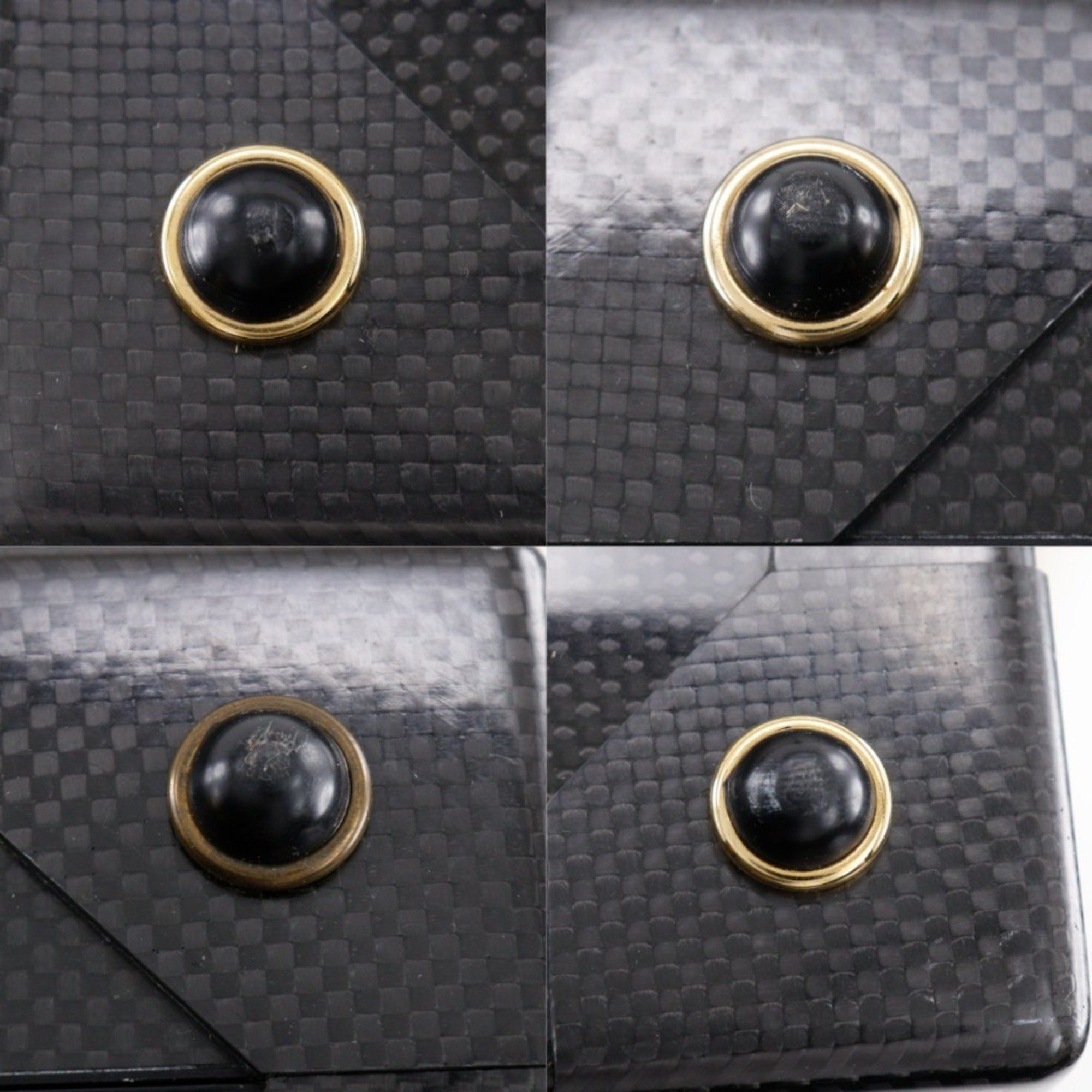 Hermes Hermes Hermès Espace GM Trunk Attache Case, Carbon Fiber and Leather, Black, N456/500, Snap Lock, Unisex Size ONE SIZE - 16 Thumbnail